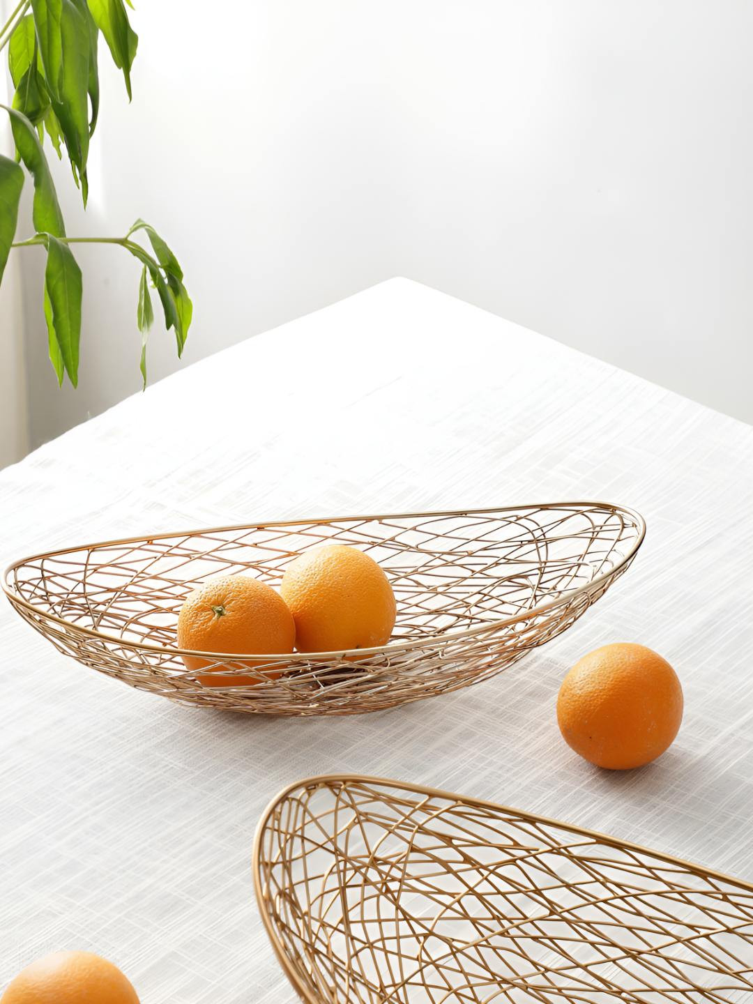 Decor de Maison Vivian Copper Toned Textured Fruit & Vegetable Basket