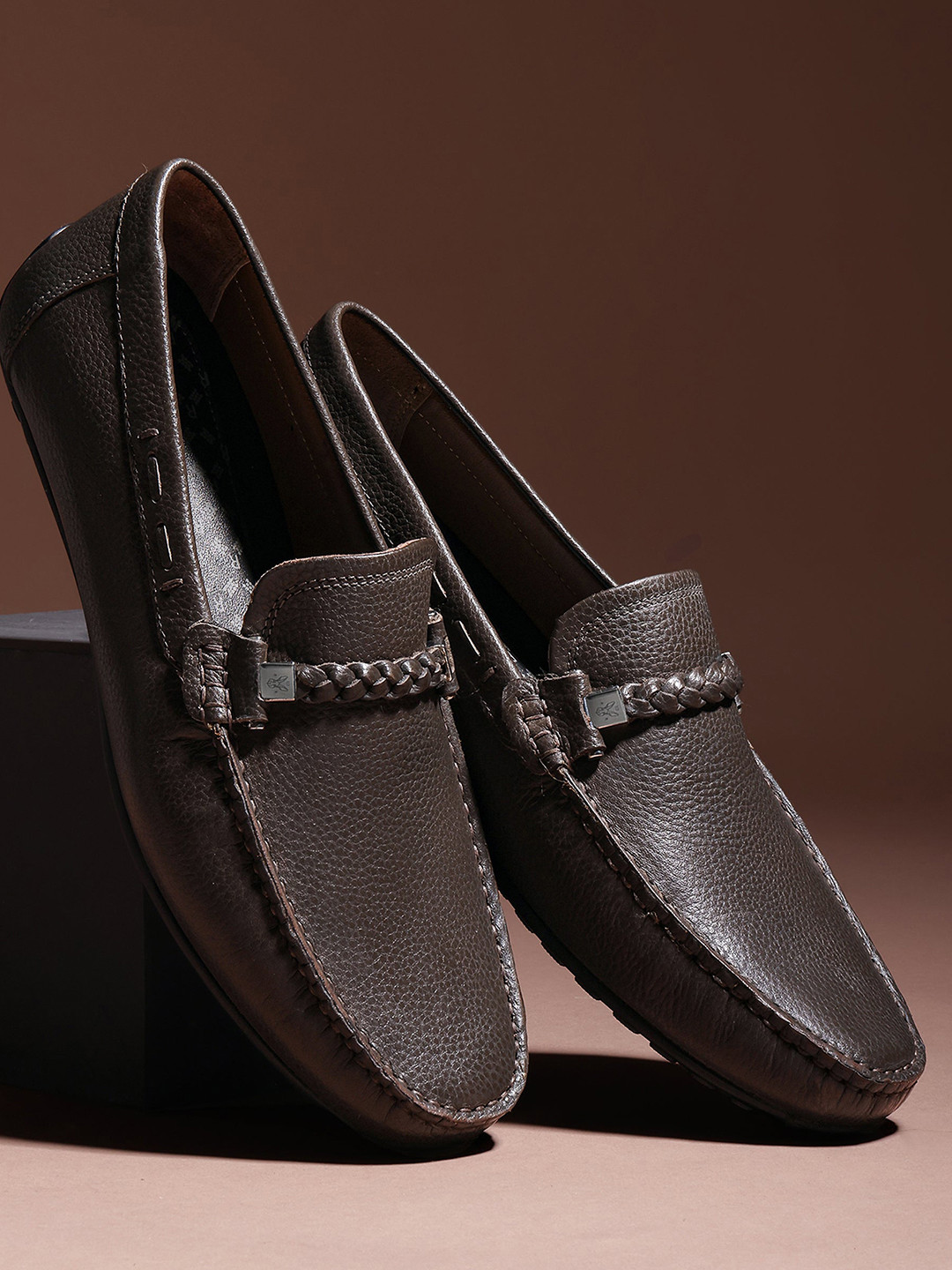 RARE RABBIT Men Slip-On Loafers Formal Shoes