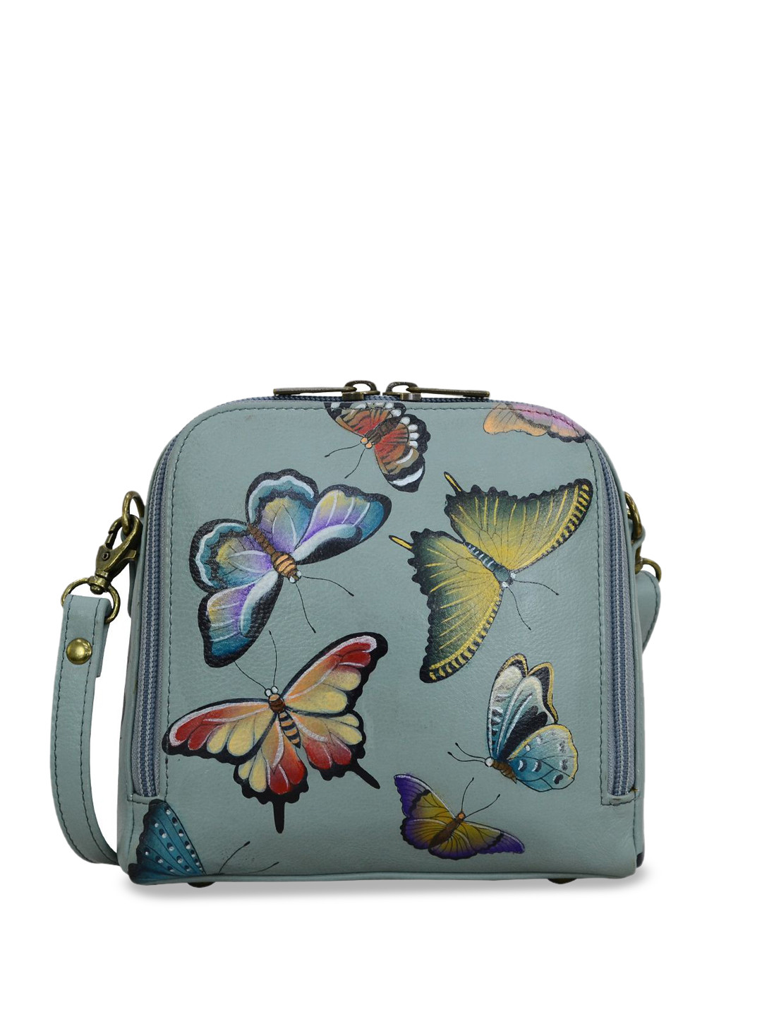 Anuschka Women's Butterfly Heaven Handpainted Leather Travel Organizer