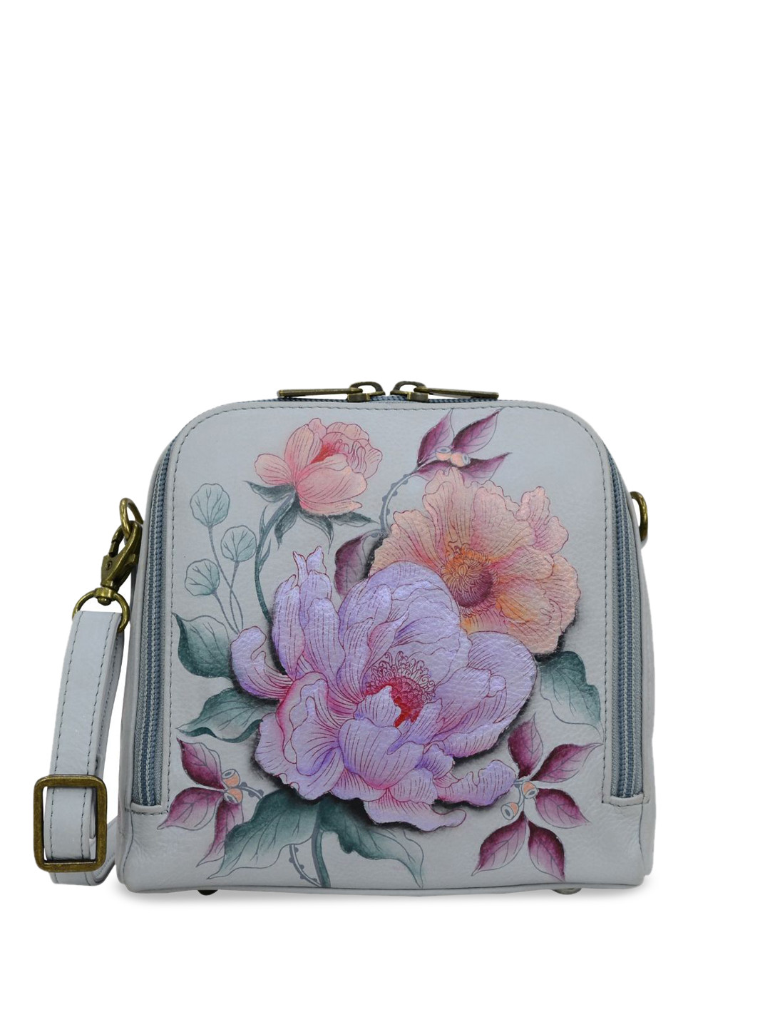 Anuschka Women Bel Fiori Hand painted Leather Travel Organizer