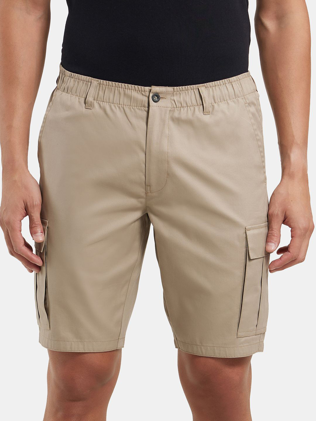 Jockey Combed Mercerised Cotton Woven Straight Fit Cargo Shorts-UM17