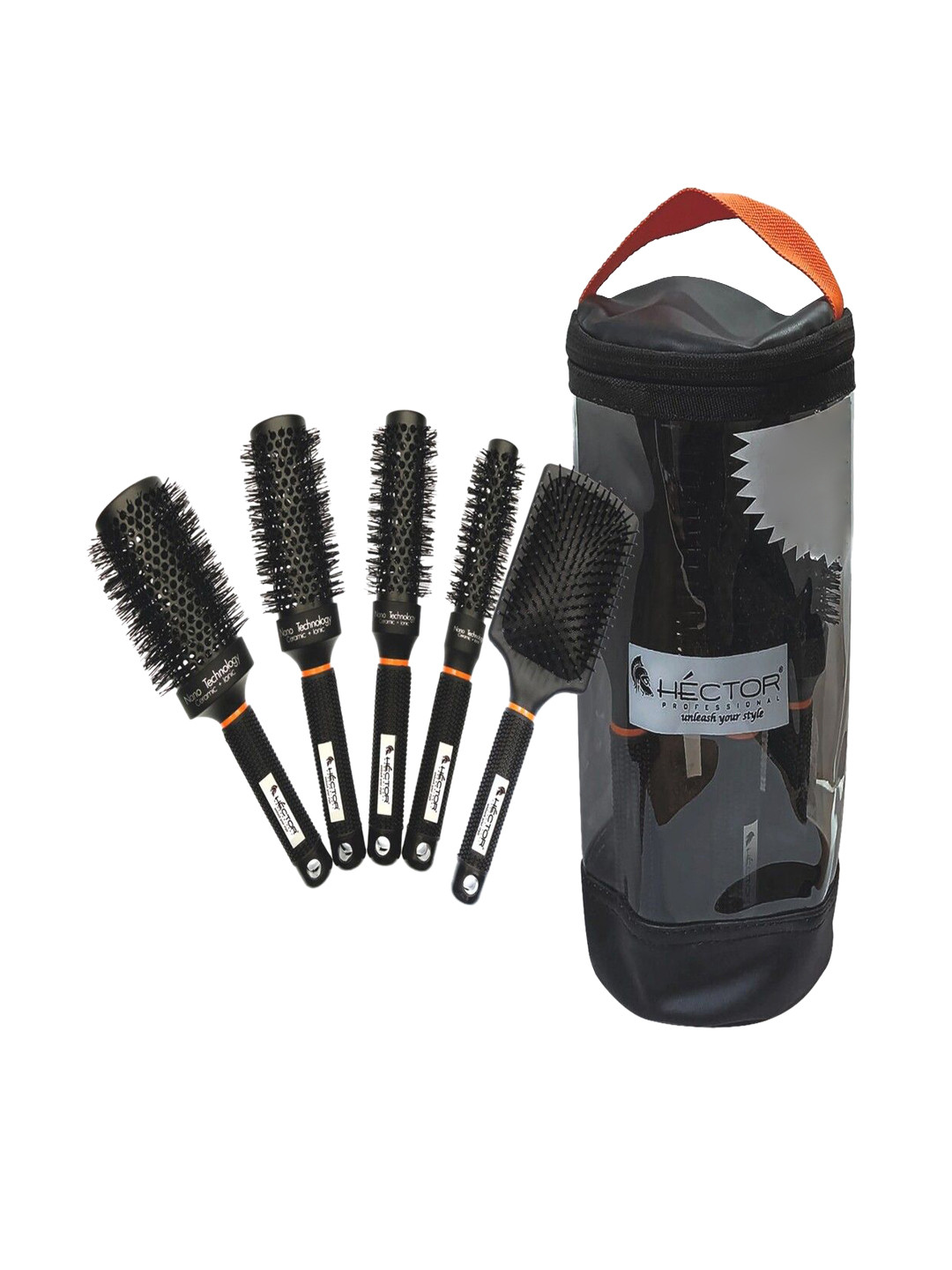 HECTOR Professional Set Of 5 Heat Resistant Brushes