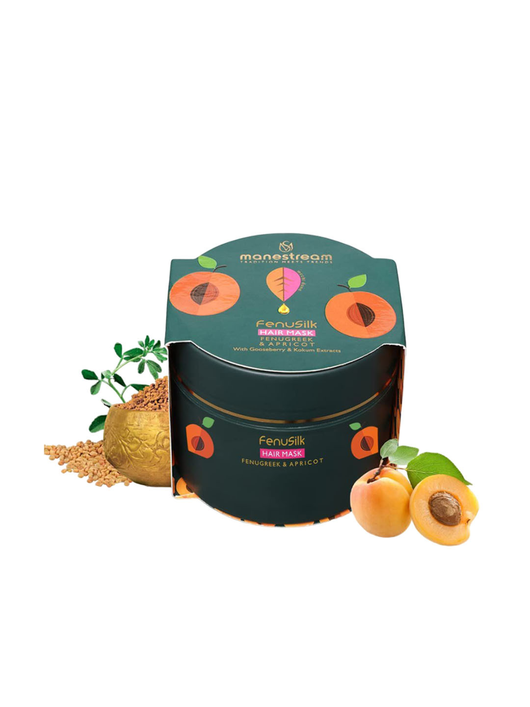 Manestream Fenusilk Hair Mask With Fenugreek & Apricot - 230g
