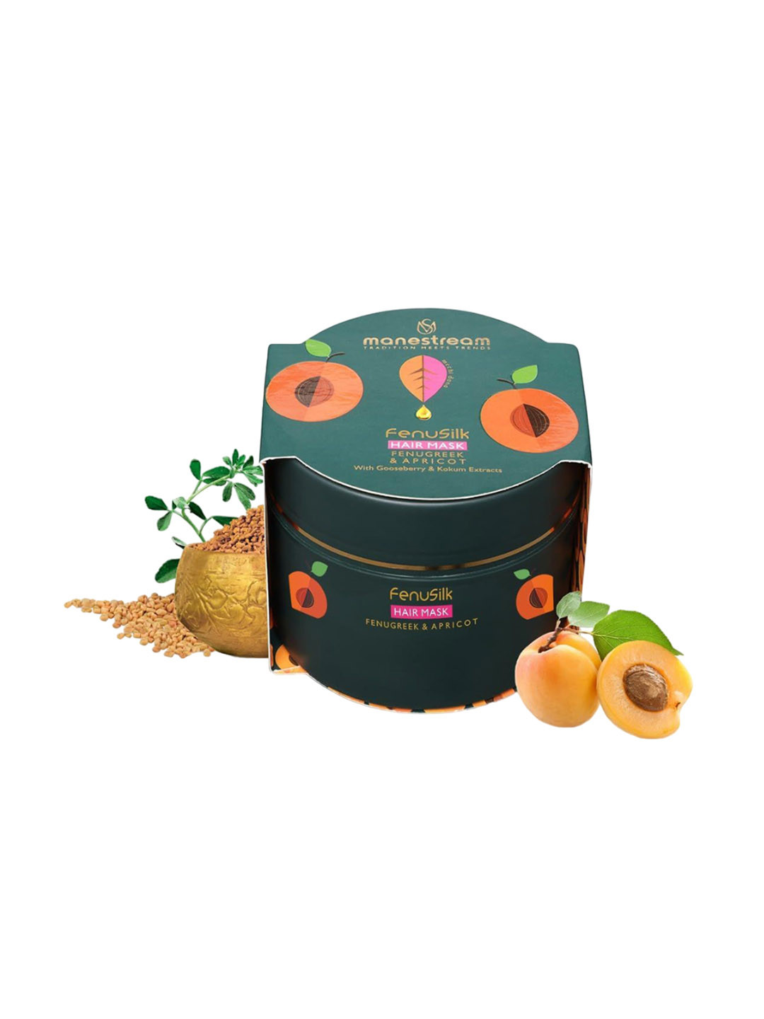 Manestream Fenusilk Hair Mask with Fenugreek & Apricot - 230g