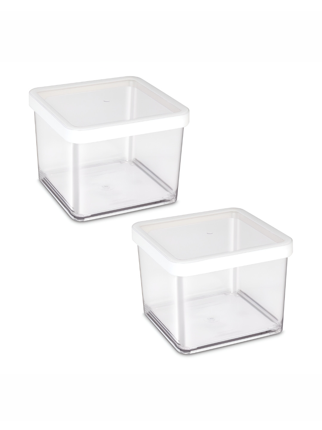 Nayasa Nicola Set Of 2 Transparent Kitchen Storage Containers - 800 ml