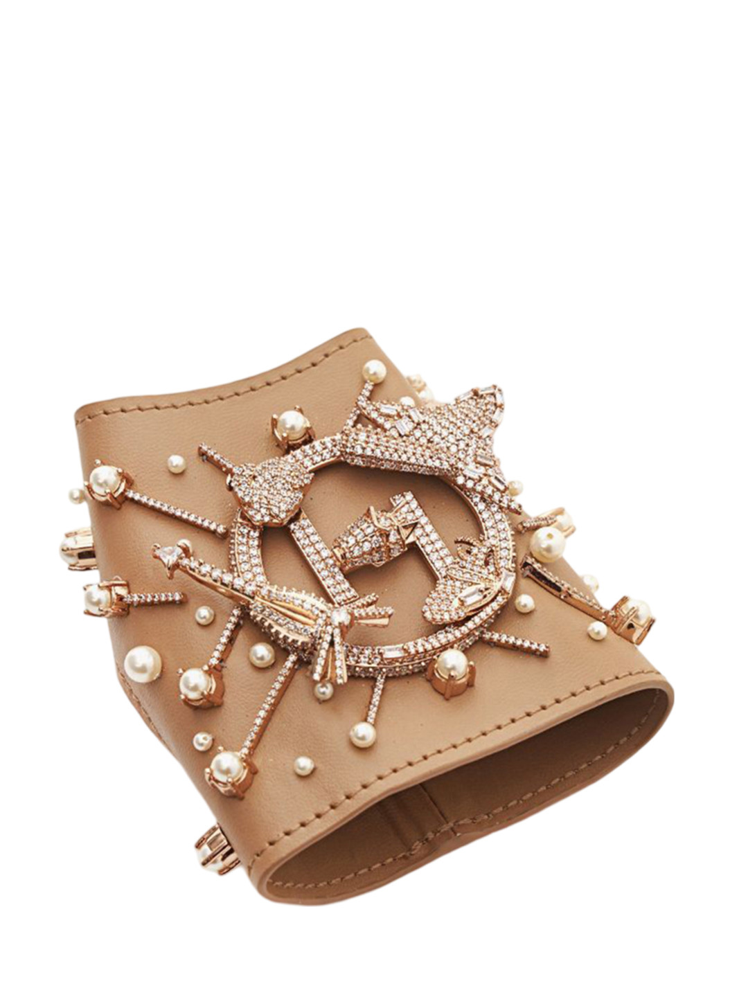 Outhouse Women Embellished Leather Winter Gloves