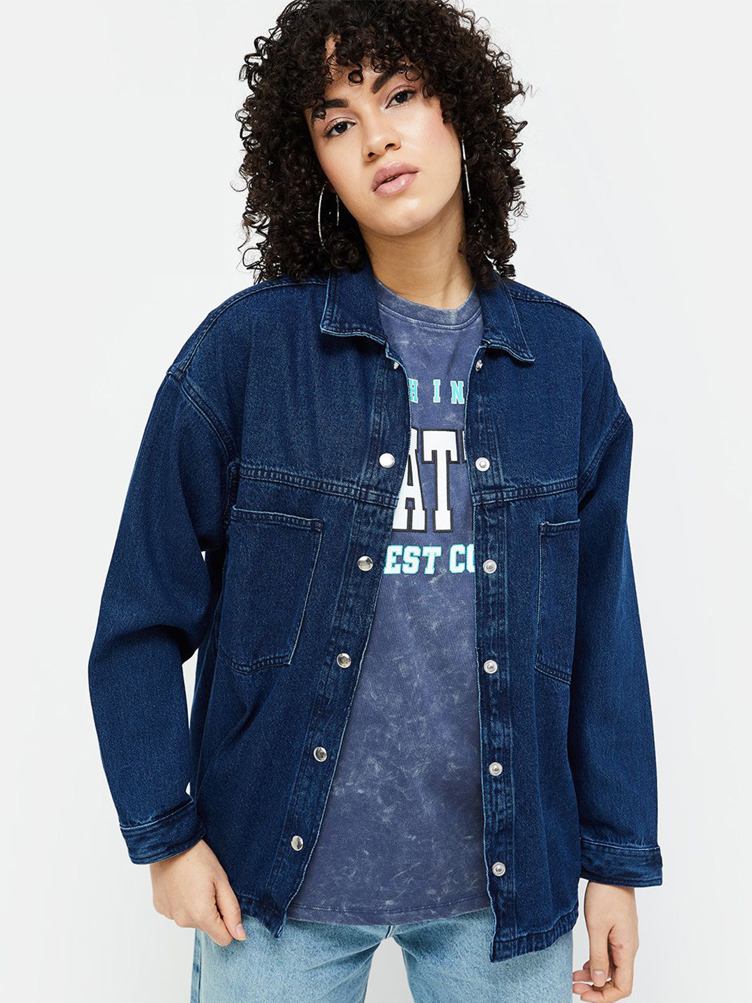 Ginger by Lifestyle Print Cotton Shirt Style Top