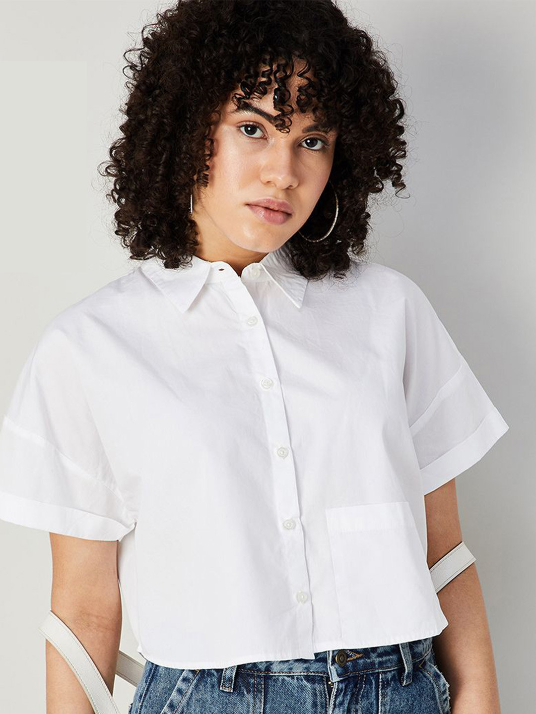 Ginger by Lifestyle Extended Sleeves Cotton Shirt Style Top