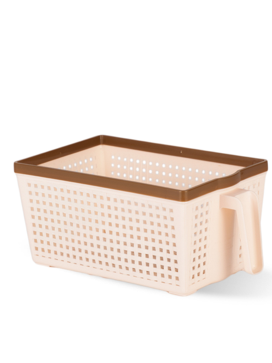 Nayasa Frill Peach Fruits & Vegetable Fridge Storage Basket 3 L