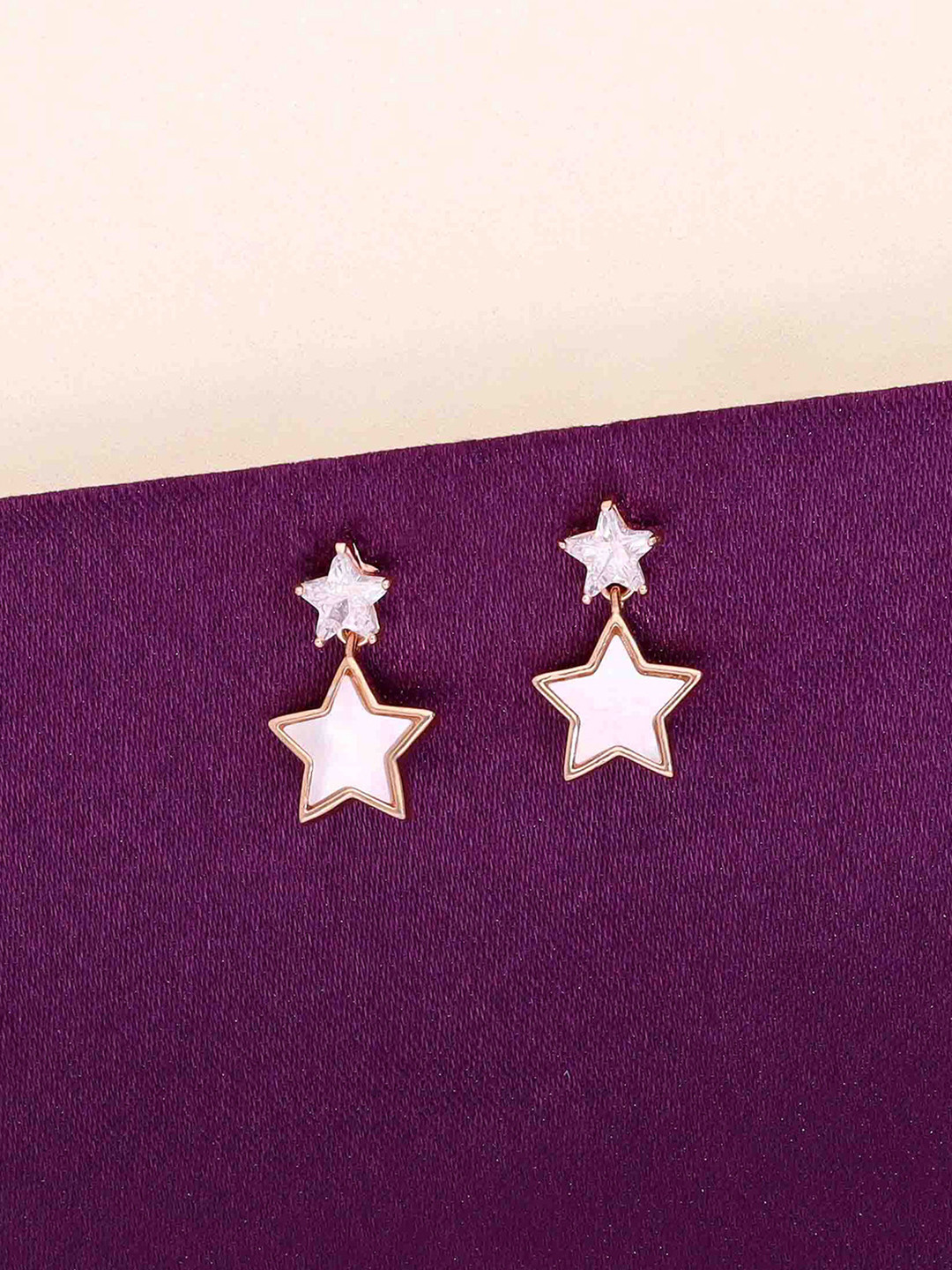 KAI JEWEL Rhodium-Plated 92.5 Sterling Silver Mother of Pearl Drop Earrings