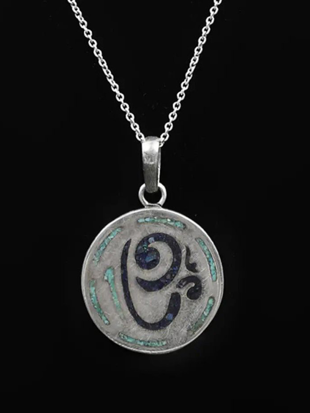 Exotic India Sterling Silver OM Symbol Pendants