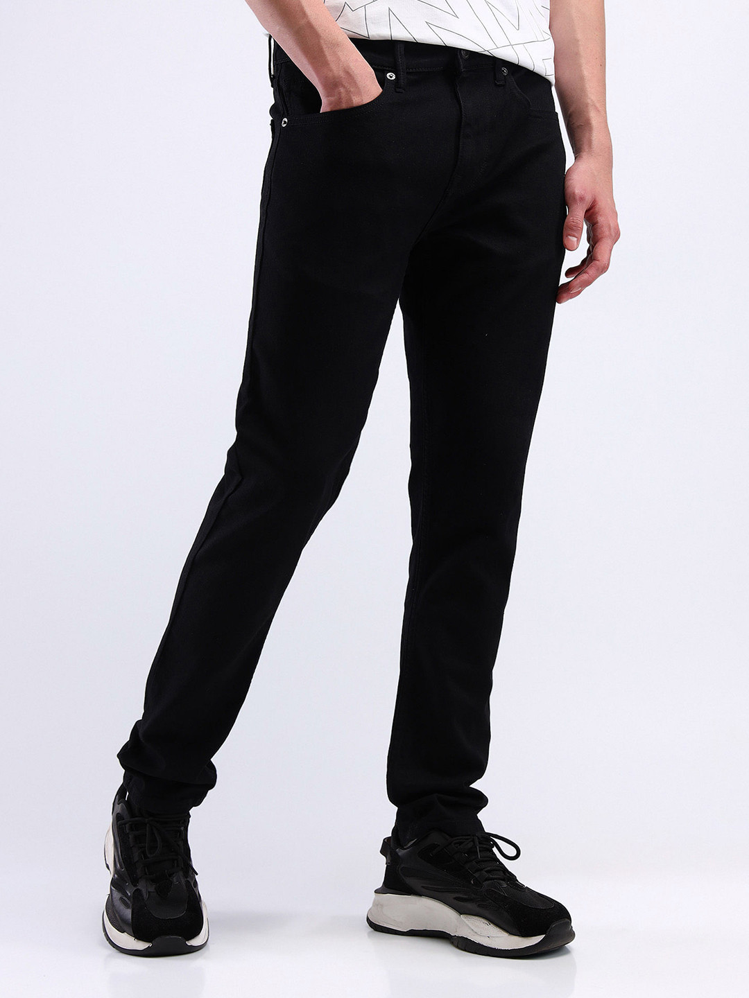 Flying Machine Men Tapered Fit Mid-Rise Stretchable Jeans