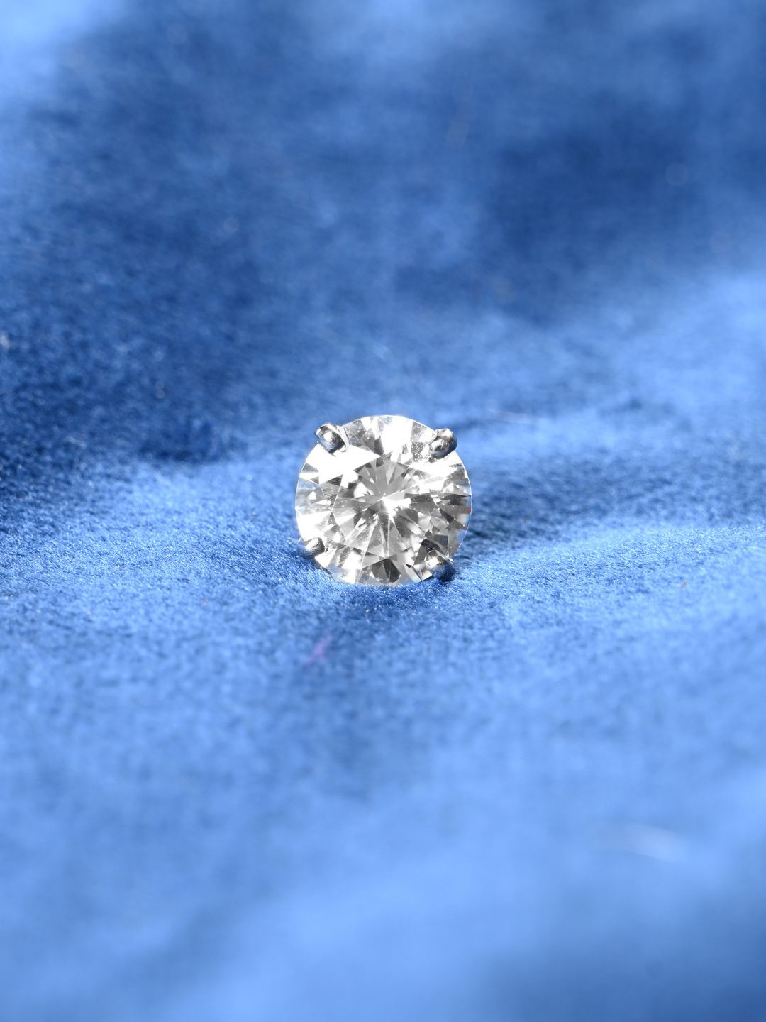Clara Rhodium Plated Cubic Zirconia 925 Sterling Silver Studs