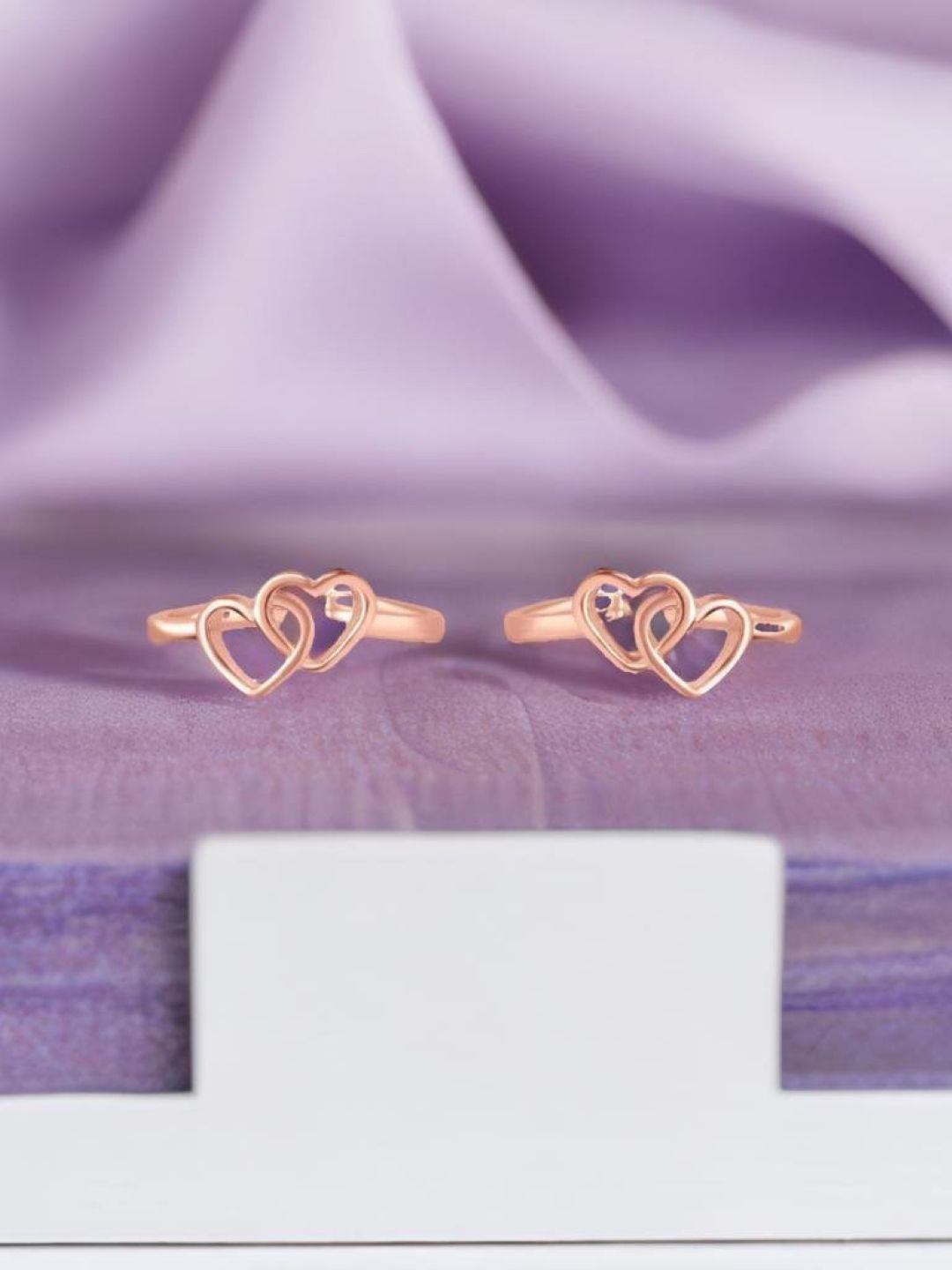 Zavya 925 Sterling Silver Rose Gold-Plated Toe Rings