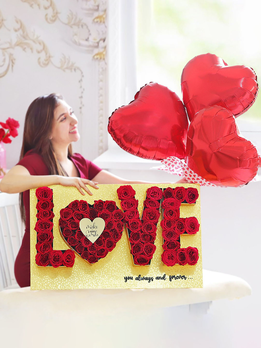 Interflora 60-Pcs Rose Fresh Flowers