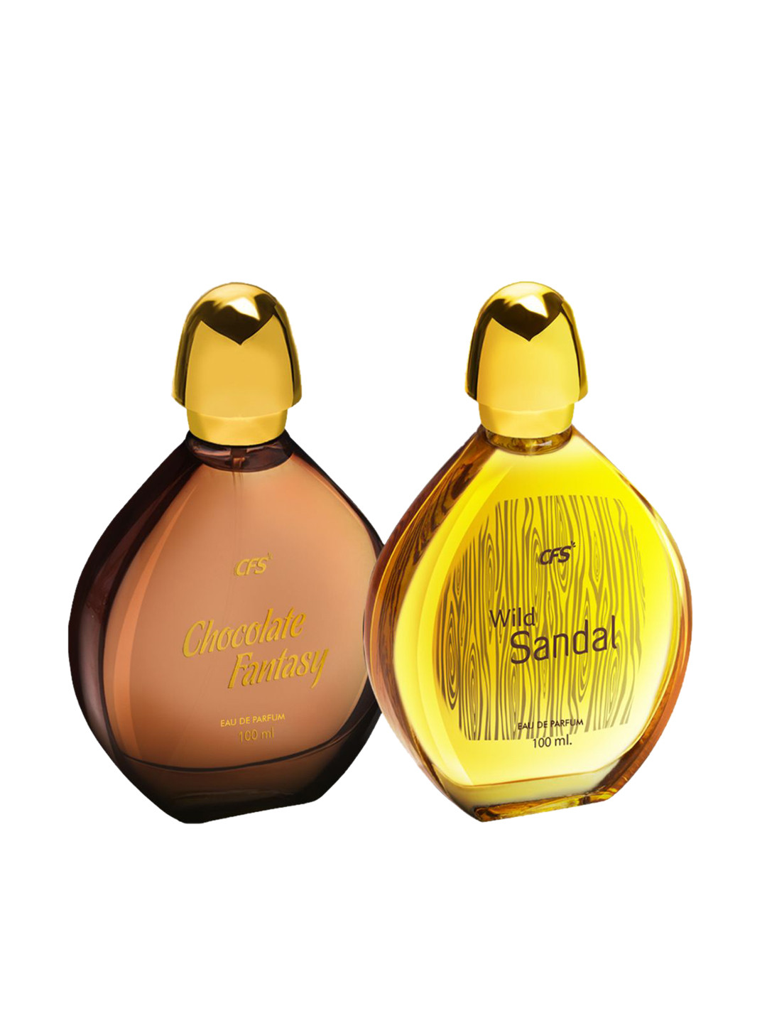 CFS Set of Chocolate Fantasy & Wild Sandal Long Lasting Eau De Parfum - 100 ml each