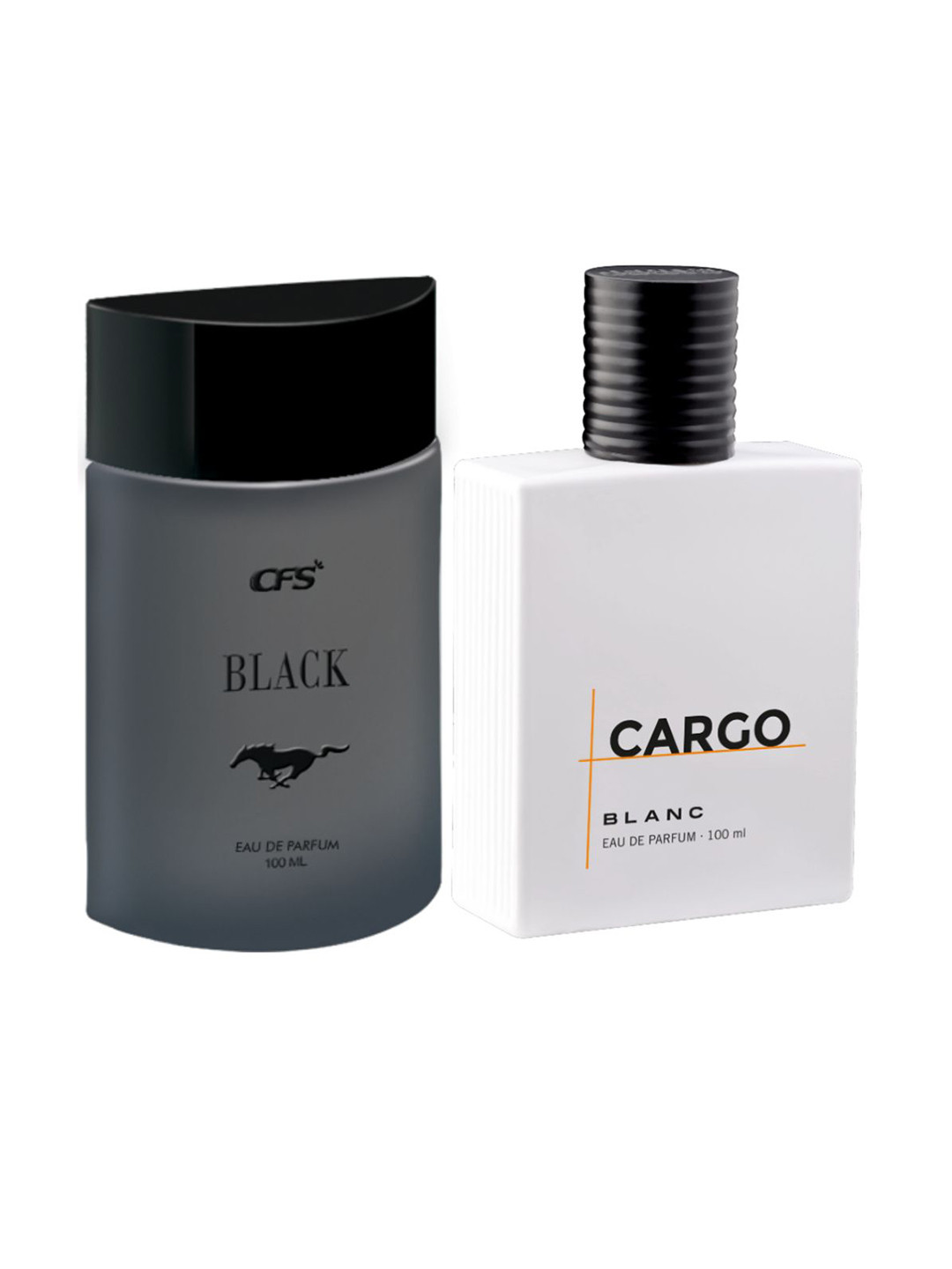CFS Black & Cargo Blanc Set Of 2 Long Lasting Eau De Parfum - 100ml Each