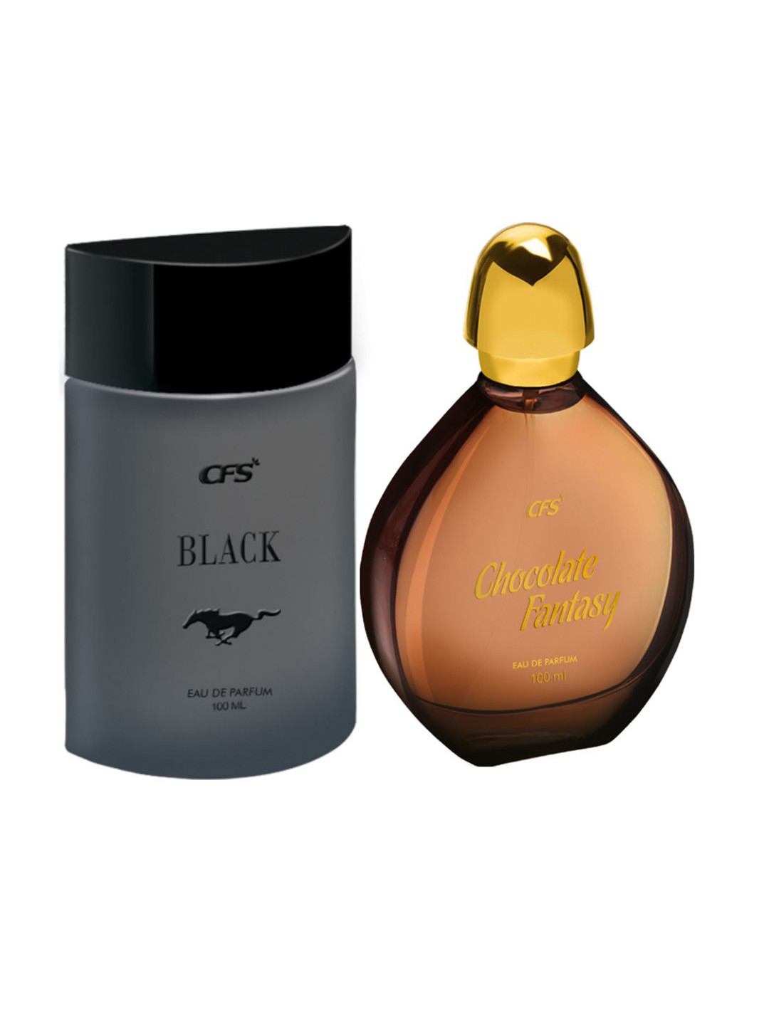 CFS Set Of Black & Chocolate Fantasy Long Lasting Eau De Parfum - 100ml Each