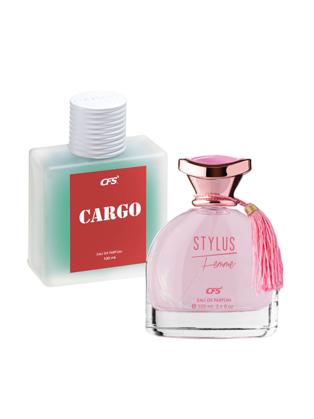 CFS Set Of 2 Cargo Blue & Stylus Long Lasting Eau De Parfum - 100ml Each