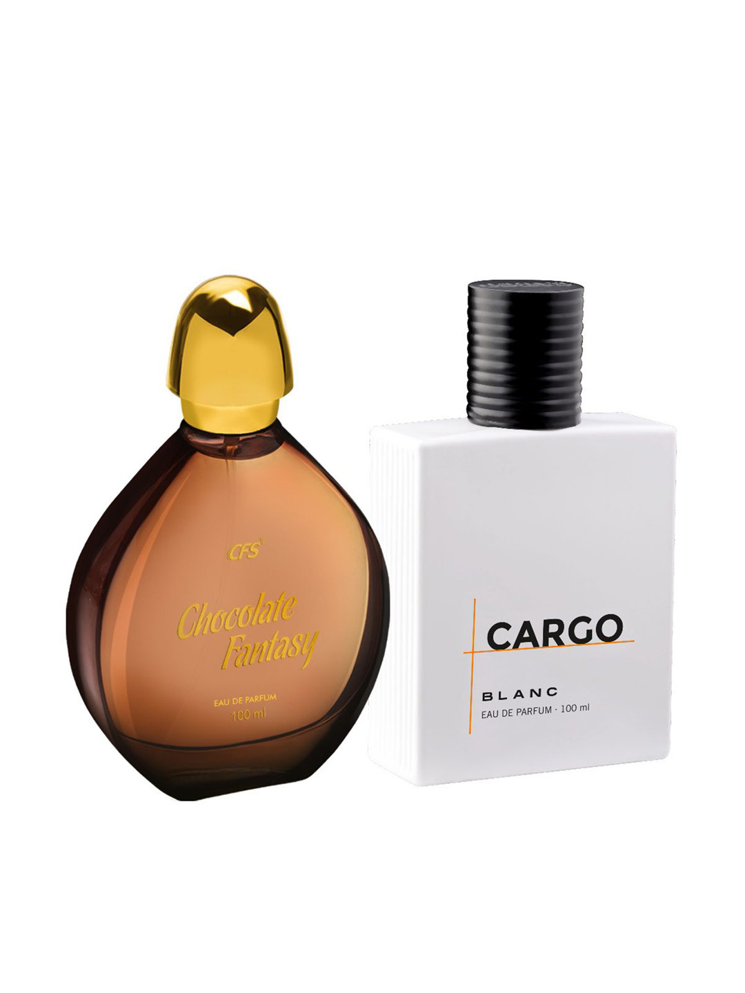 CFS Chocolate Fantasy & Cargo Blanc Set Of 2 Long Lasting Eau De Parfum - 100ml Each