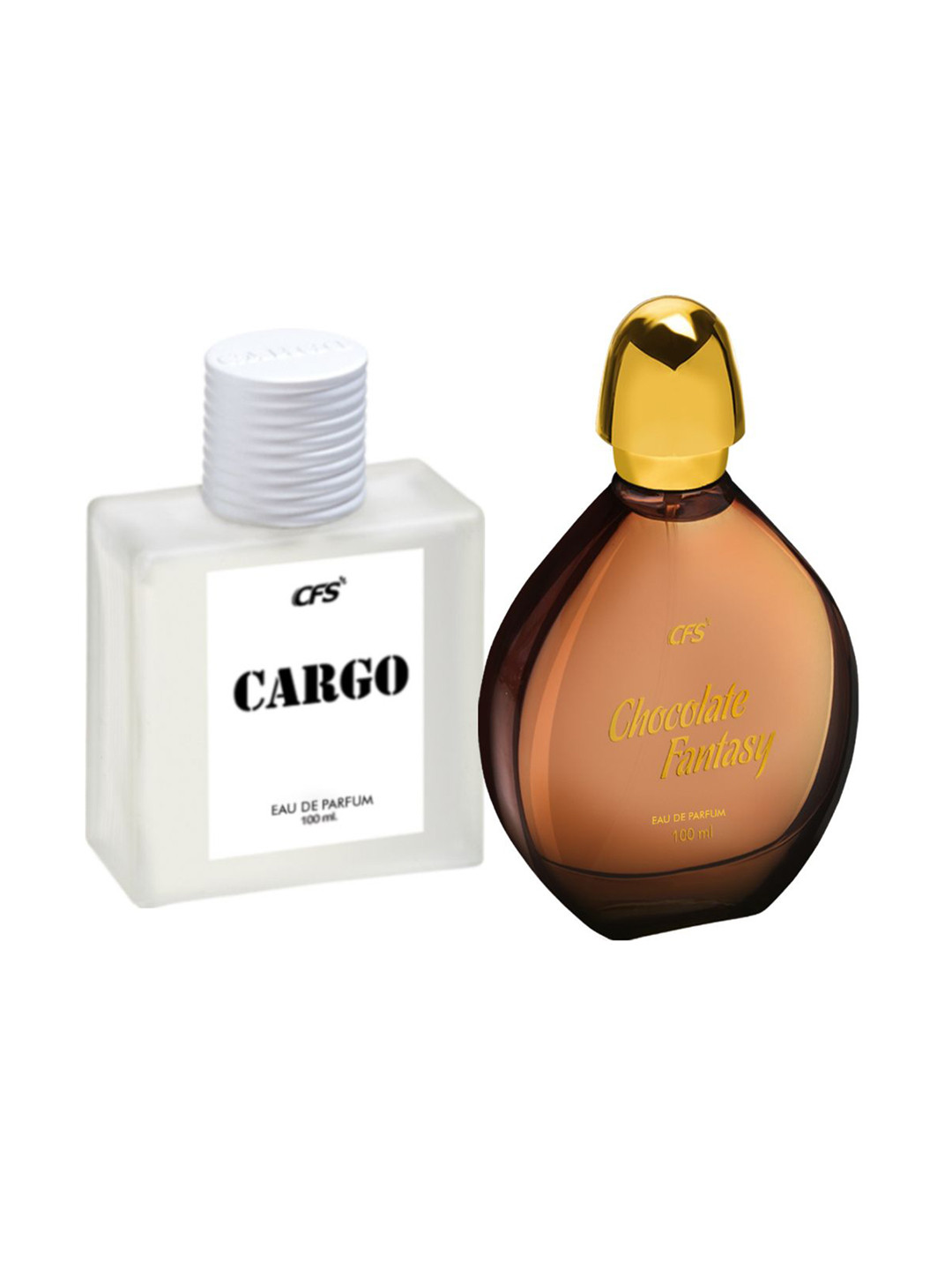 CFS Set of Chocolate Fantasy & Cargo White Long Lasting Eau De Parfum - 100 ml each