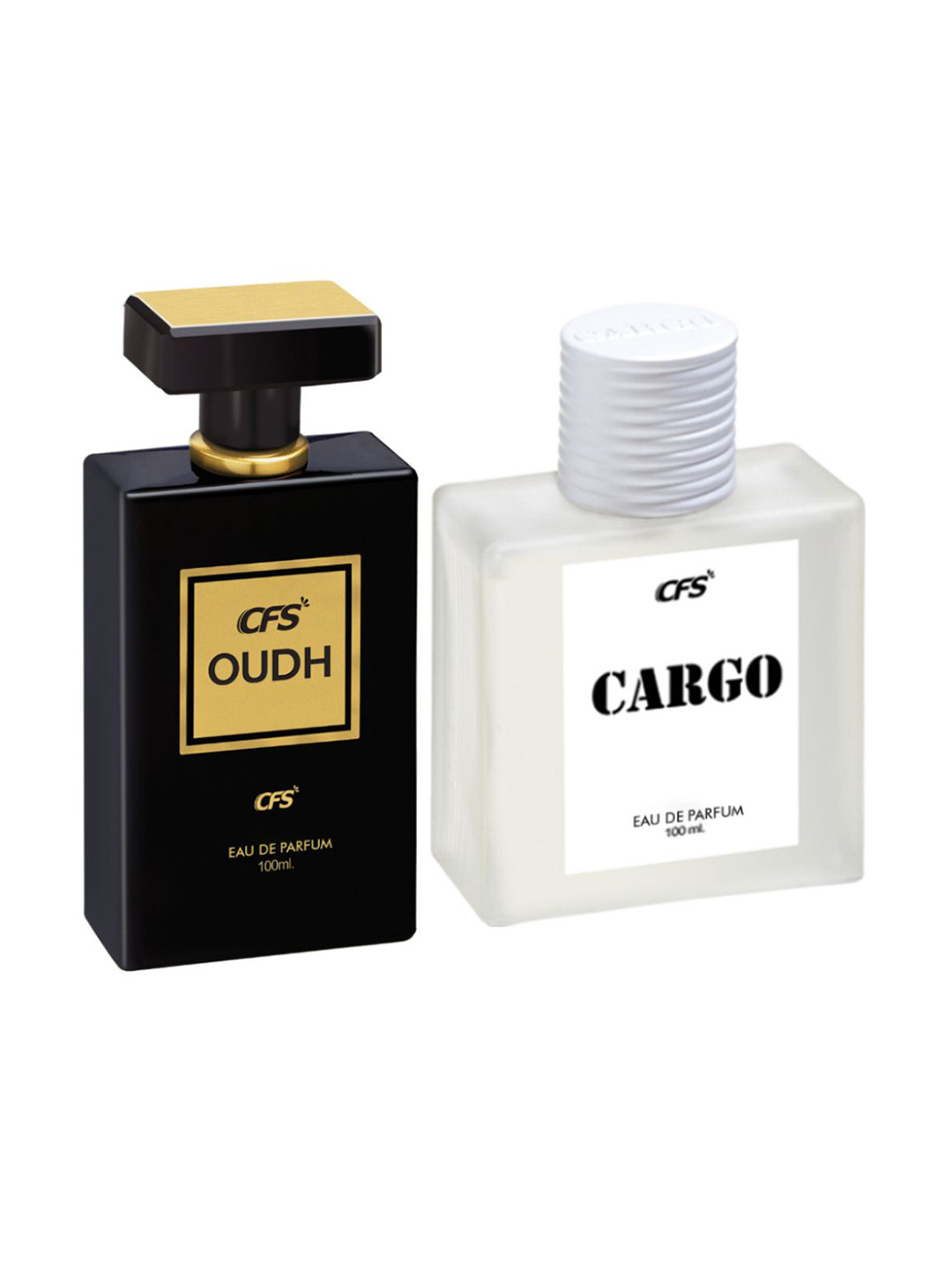 CFS Oudh Black & Cargo White Set Of 2 Long Lasting Eau De Parfum - 100ml Each