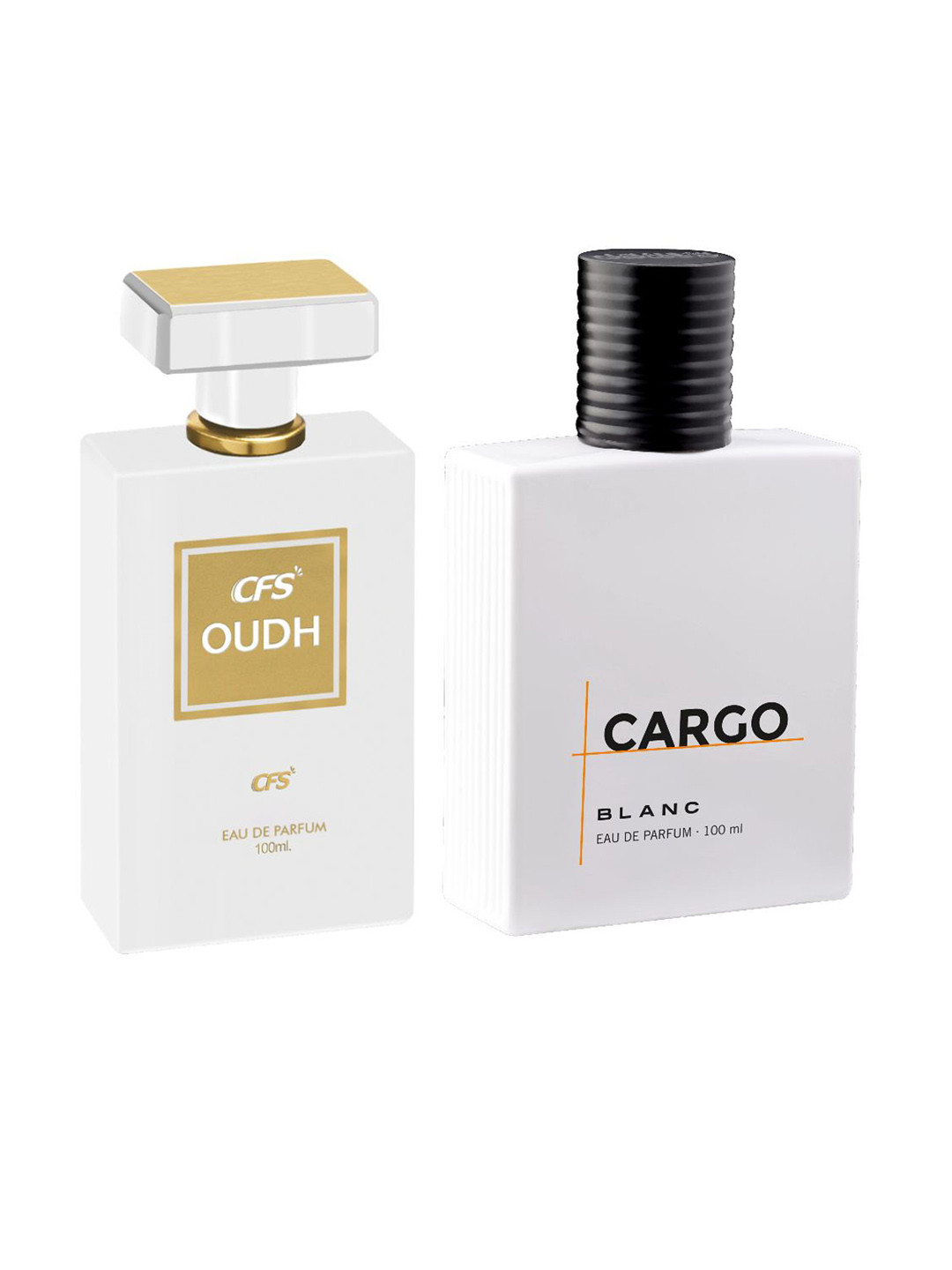 CFS Set of Oudh White & Cargo Blanc Long Lasting Eau De Parfum - 100 ml each