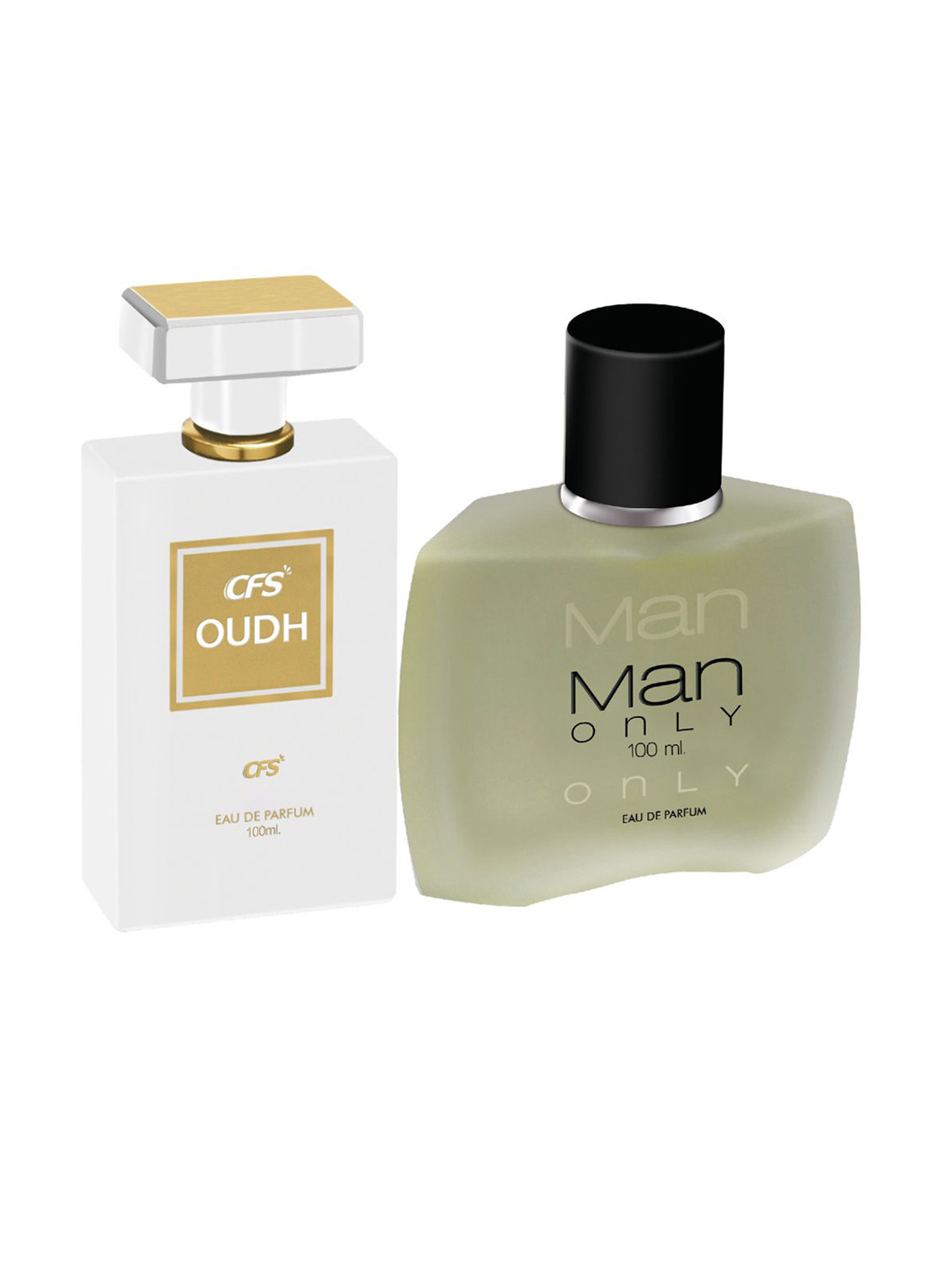 CFS Set of Oudh White & Man Only Long Lasting Eau De Parfum - 100 ml each