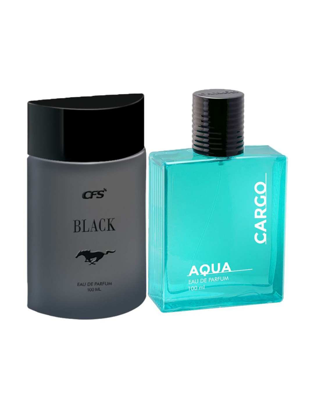 CFS Black & Cargo Aqua Set Of 2 Long Lasting Eau De Parfum - 100ml Each