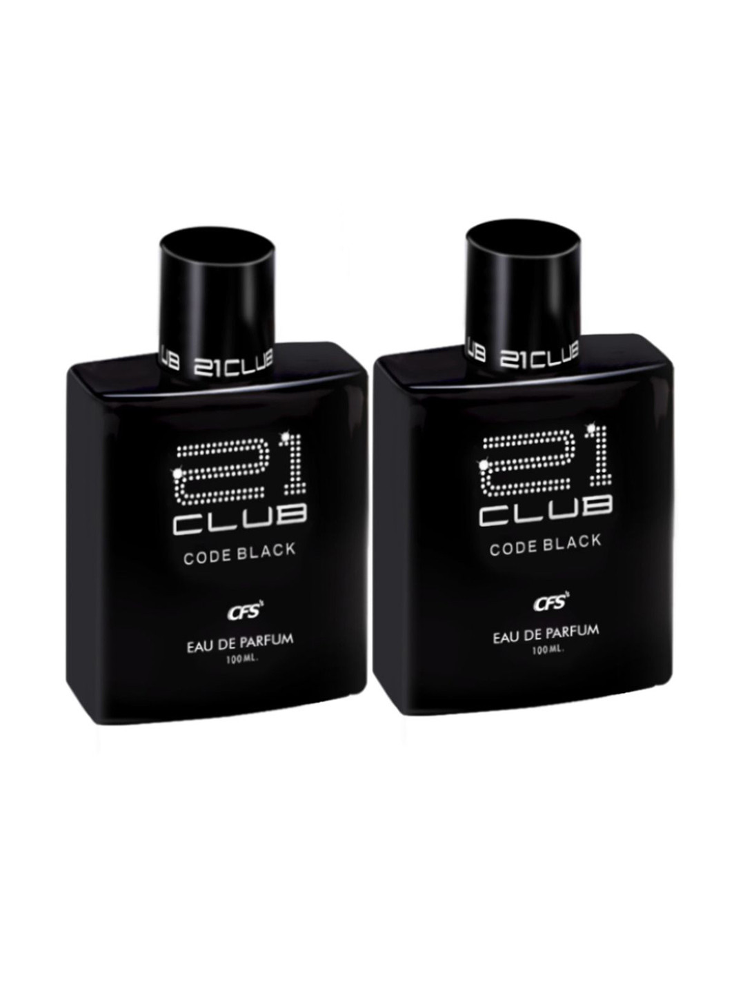 CFS Set of 2 Code Black 21 Club Long Lasting Eau De Parfum - 100 ml each