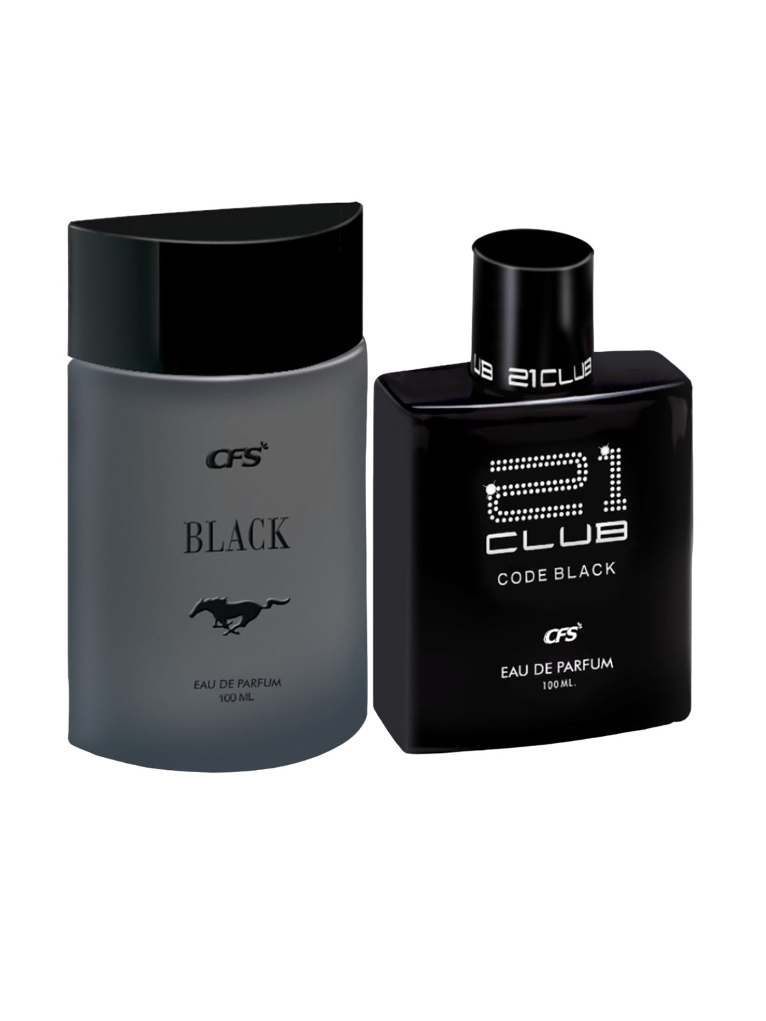 CFS Black & 21 Club Set Of 2 Long Lasting Eau De Parfum - 100ml Each