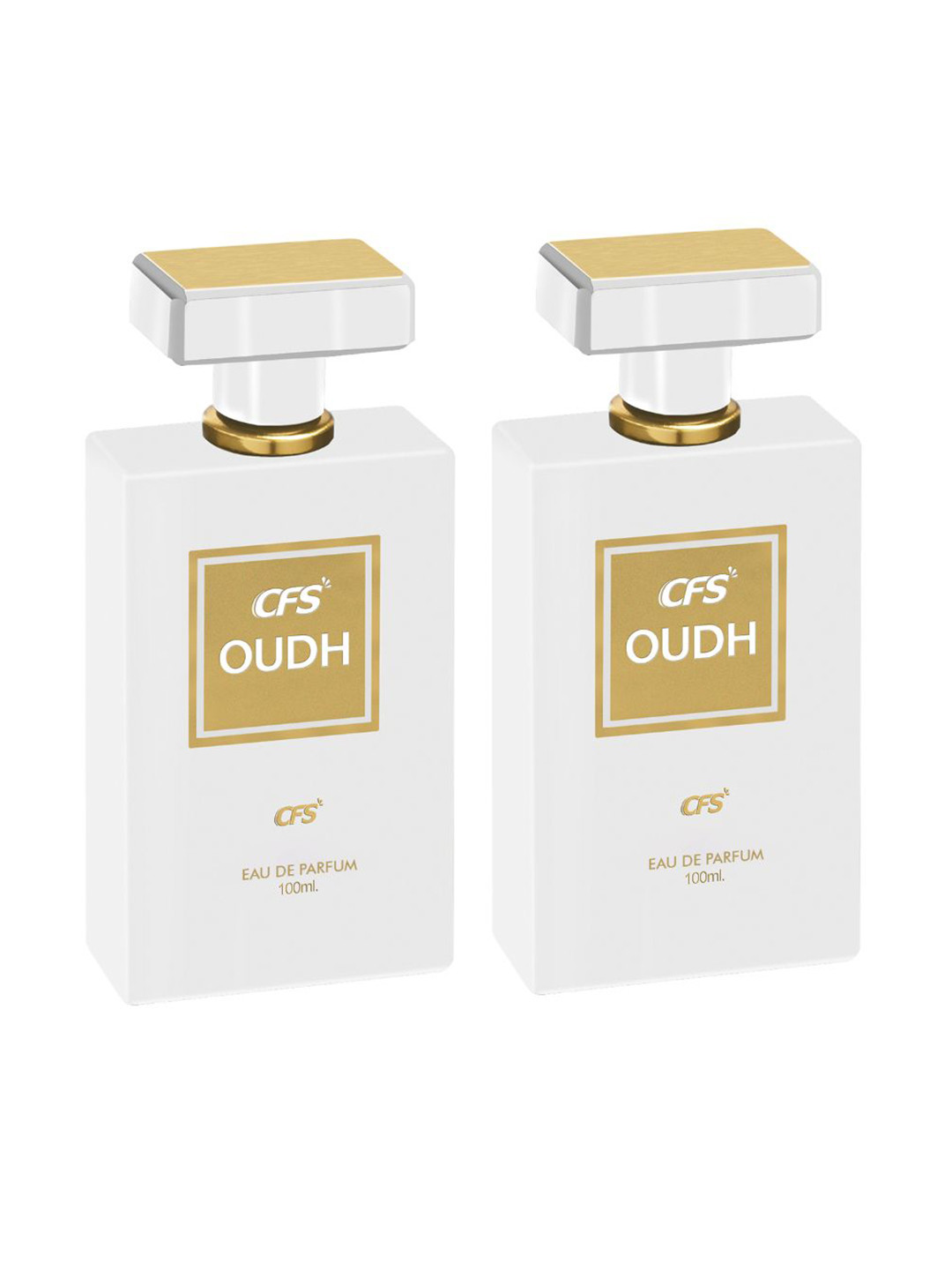 CFS Set Of 2 Oudh White Eau De Long Lasting Perfume - 100ml Each