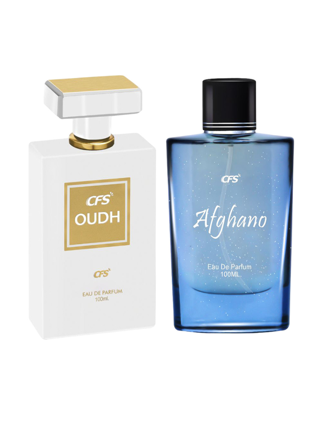 CFS Set Of 2 Oudh White Eau De Perfume & Afghano Long Lasting Perfume - 100ml Each