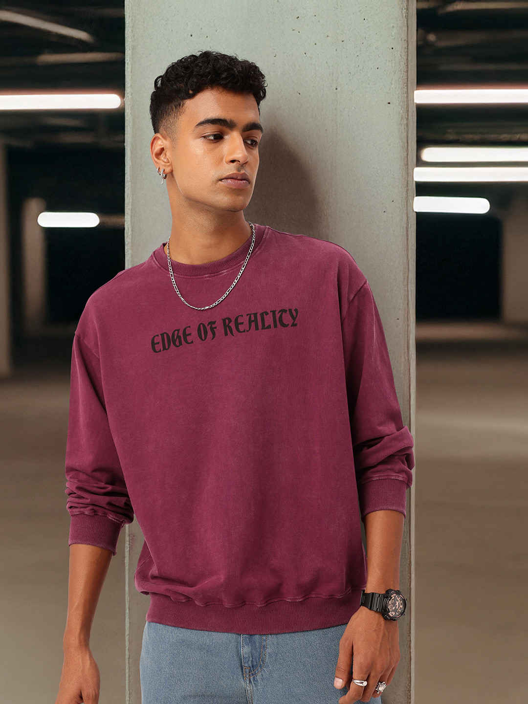 Kook N Keech Baggy Season Printed Sweatshirt