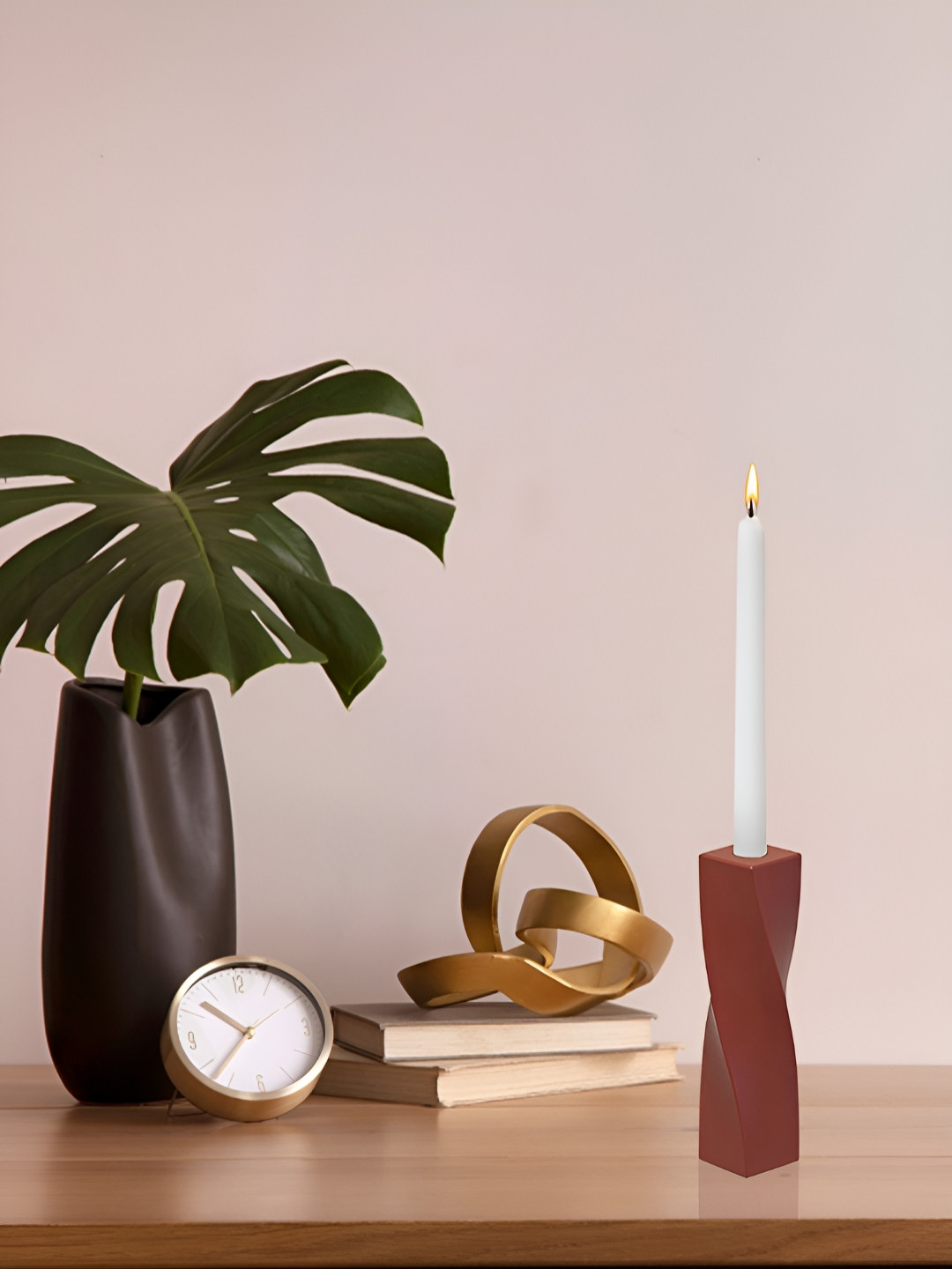 Metalsmith Brown Candle Holder