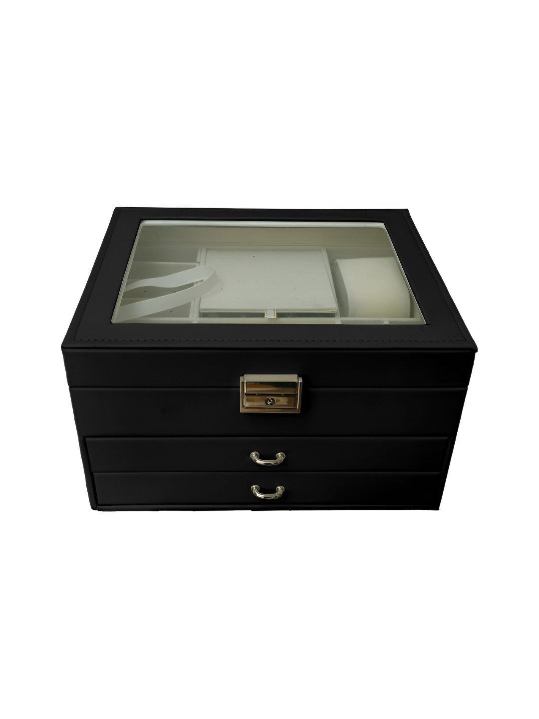 Cortina Black & White Wardrobe Jewellery Organiser