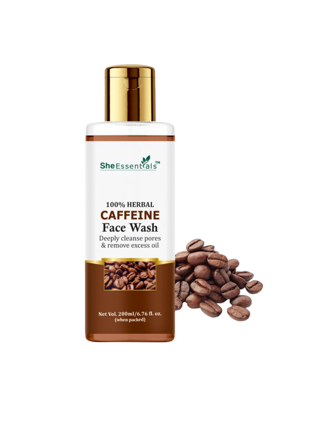She Essentials Caffeine Coffee Face Wash -200ml