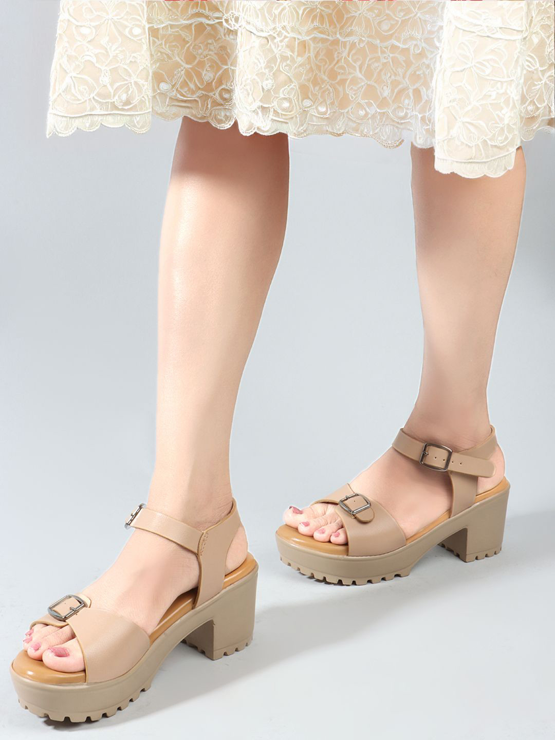 Carlton London Block with Buckles