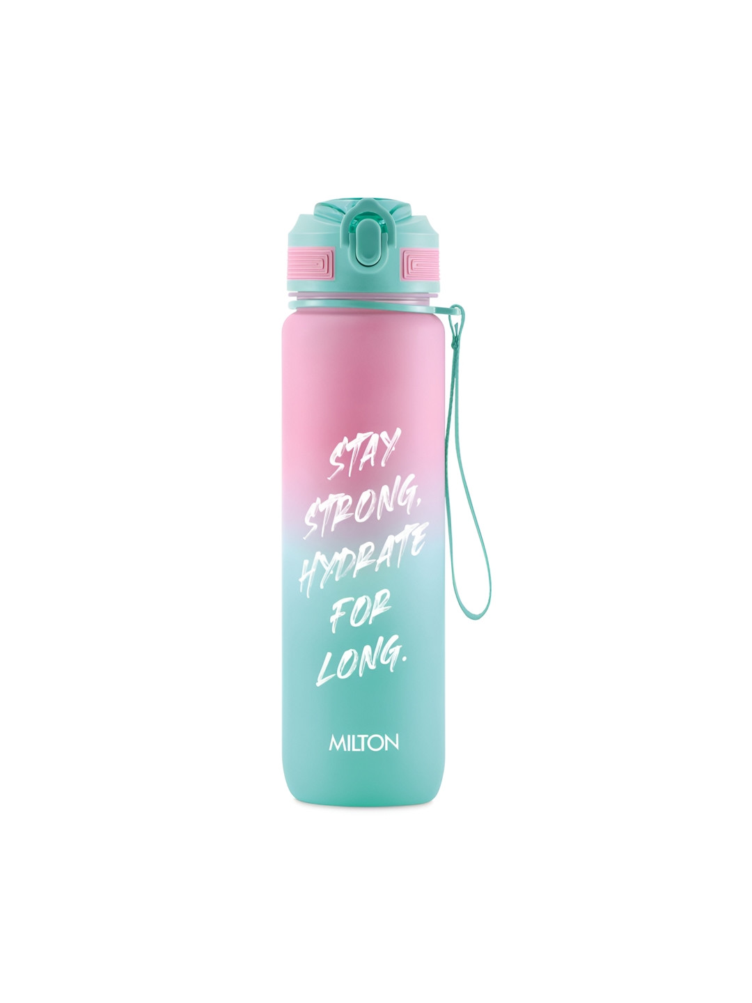 Milton Gen'Z Pink Typography Plastic Spill Proof Sipper - 1L
