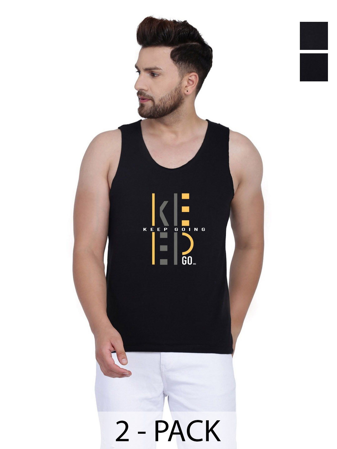 SLOWLORIS Men Typography 2 Printed V-Neck Raw Edge Slim Fit T-shirt