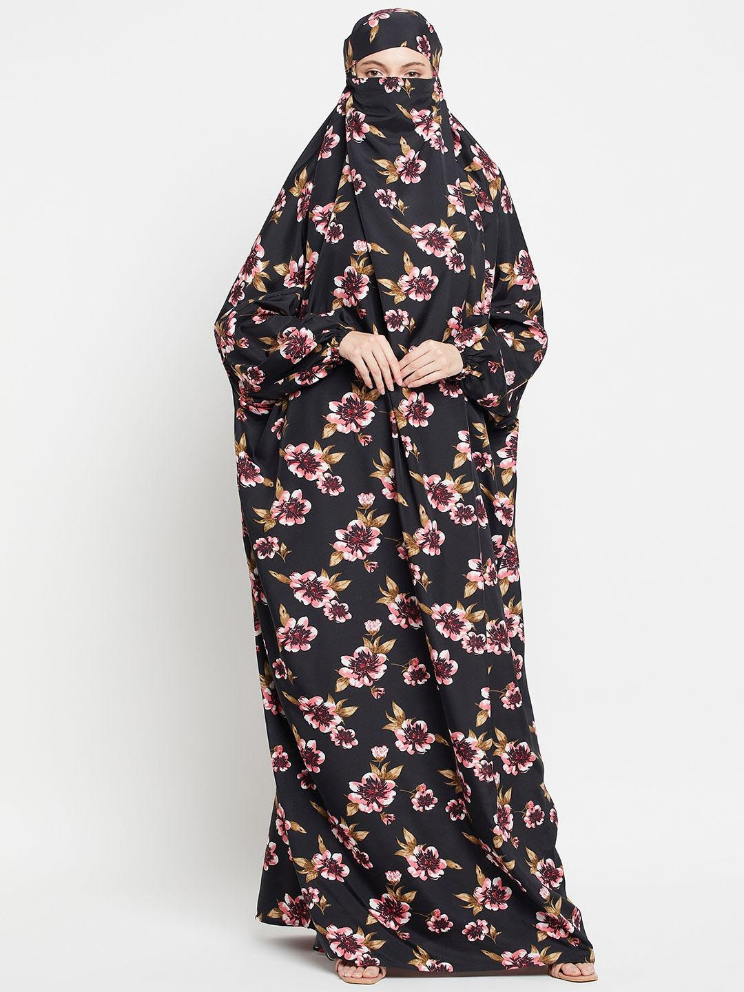 NABIA Printed Abaya Burqa With Jilbab Burqas
