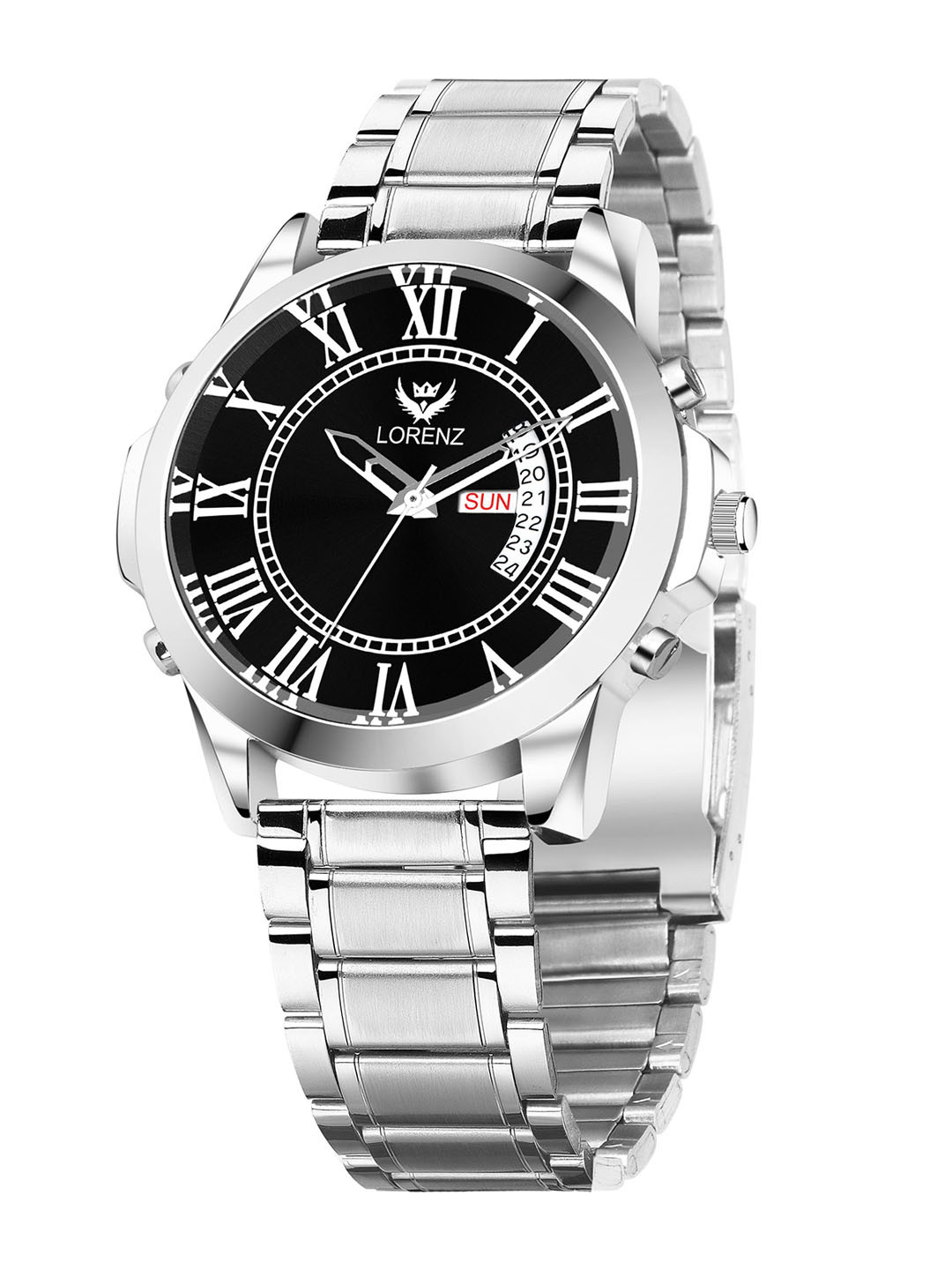 LORENZ Men Brass Skeleton Dial & Bracelet Style Straps Analogue Multi Function Watch MK-4035R