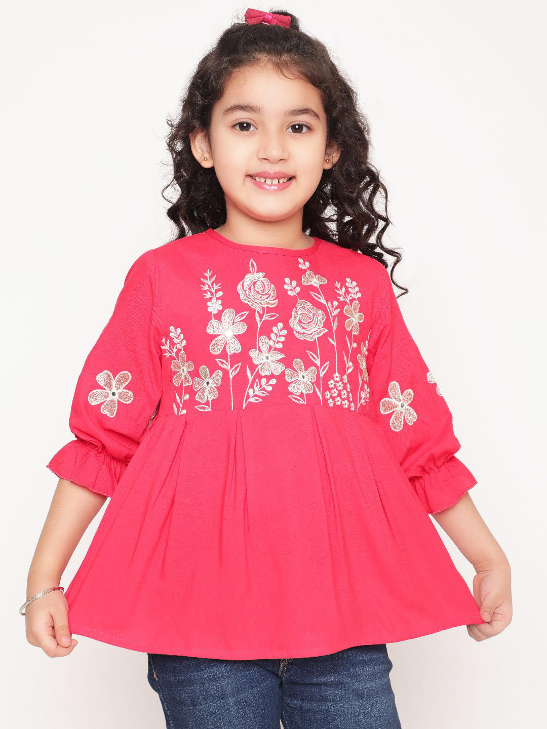 BAESD Keyhole Neck Bell Sleeve Top