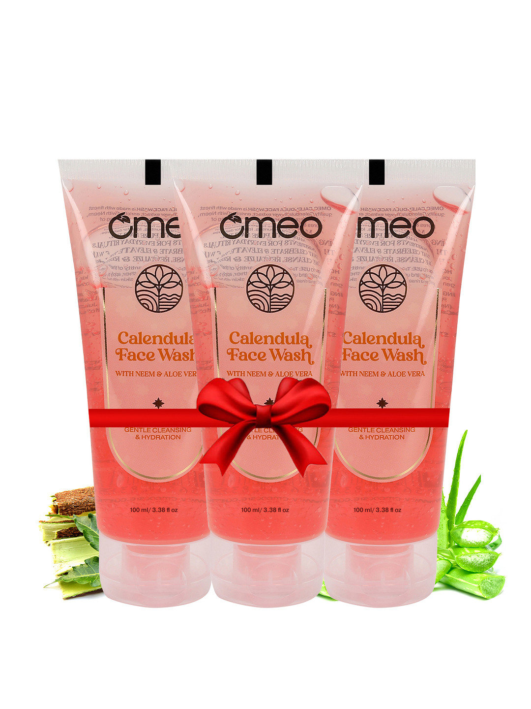 Omeo Set Of 3 Calendula Face Wash - 100gm Each