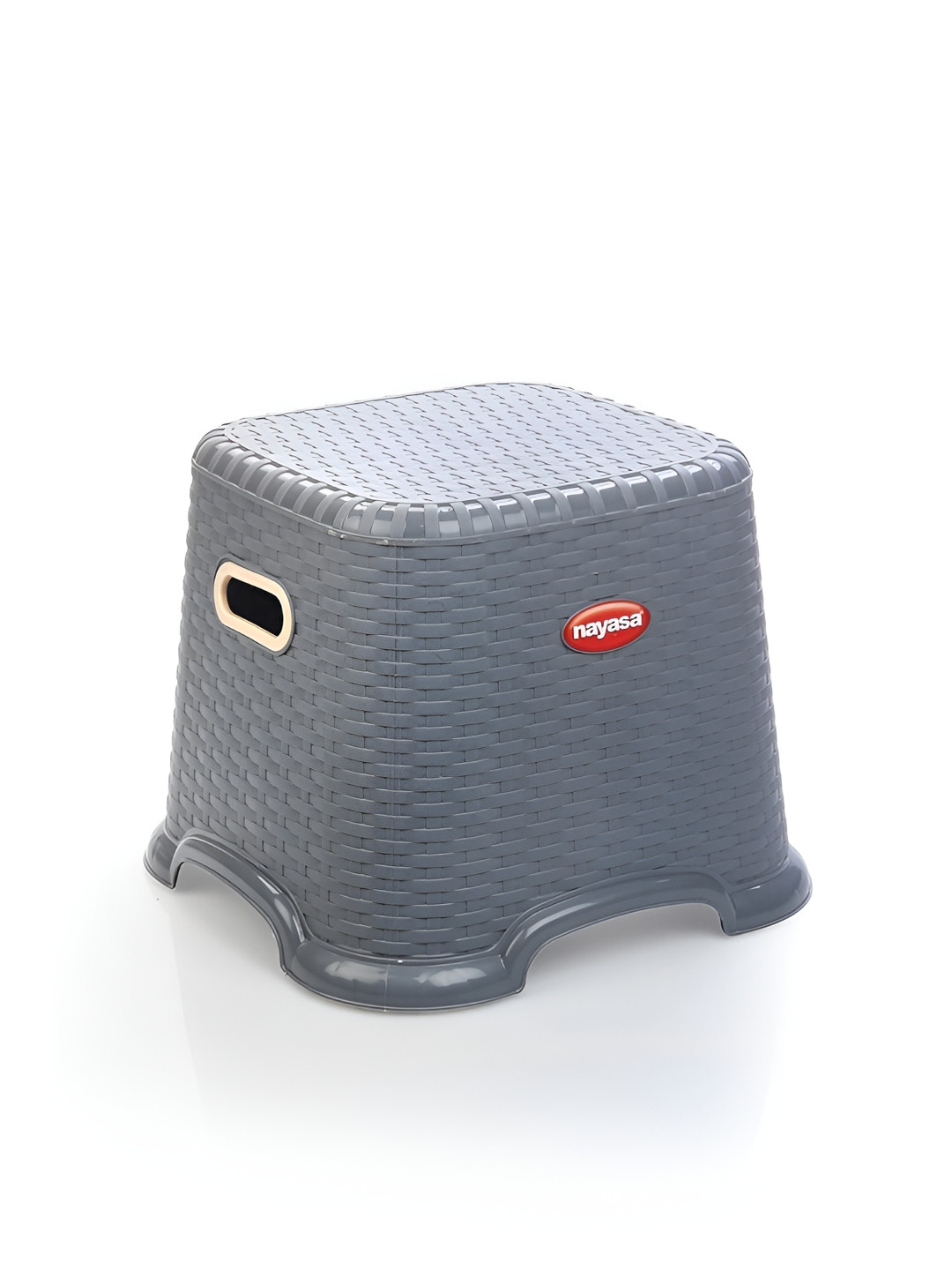 Nayasa Grey Cane Small Light Weight & Durable Stool
