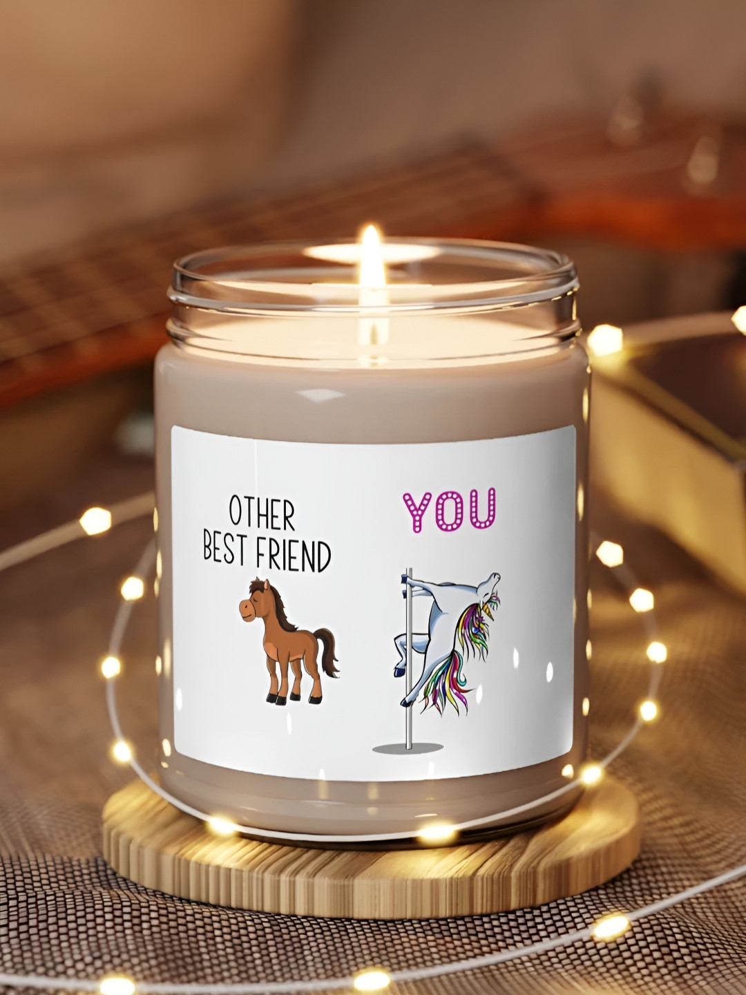 Aromatic Fables Jasmine Delight Friendship Day Conversational Round Regular Jar Candles