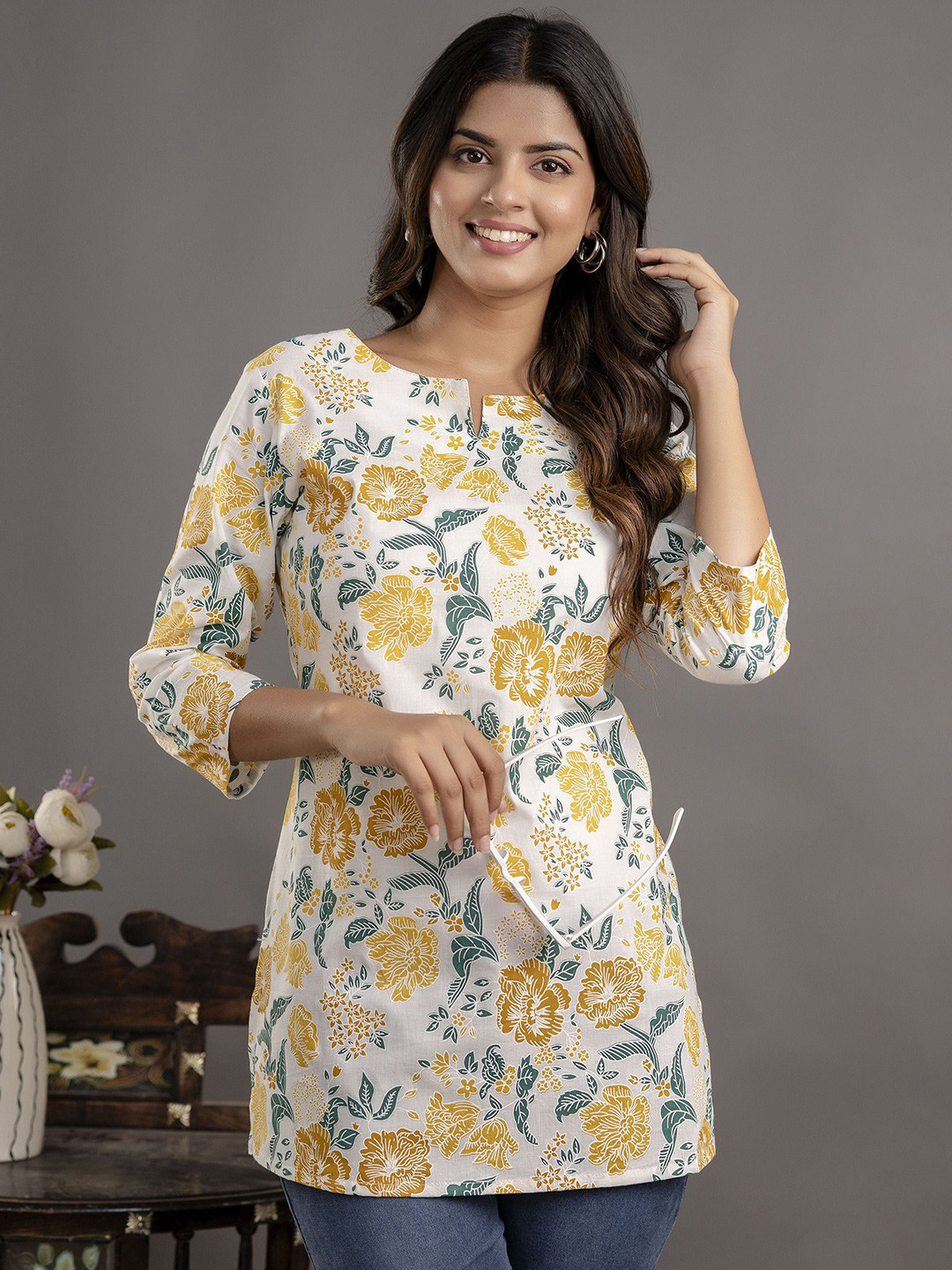 Shedika Floral Print Top