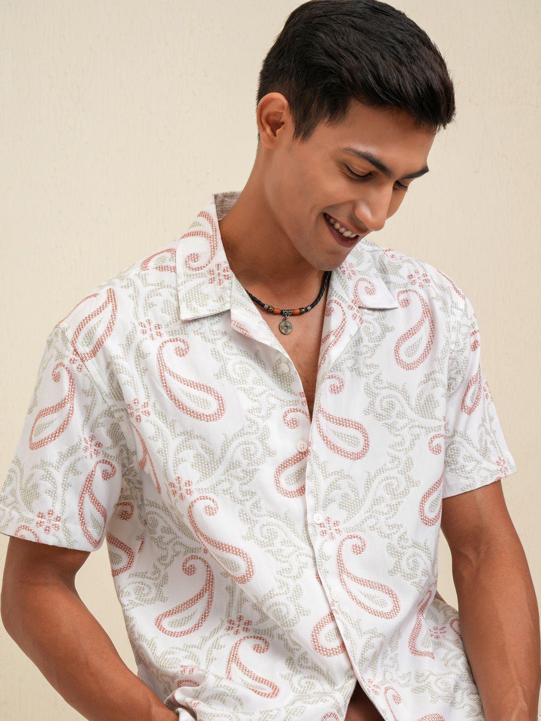 LOCOMOTIVE Premium Jacquar Relaxed Fit Shirt