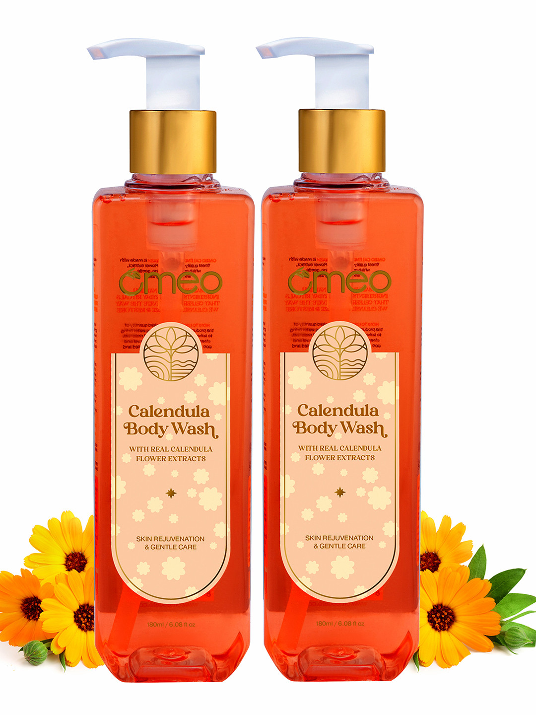 Omeo Set Of 2 Calendula Body Wash - 180ml Each