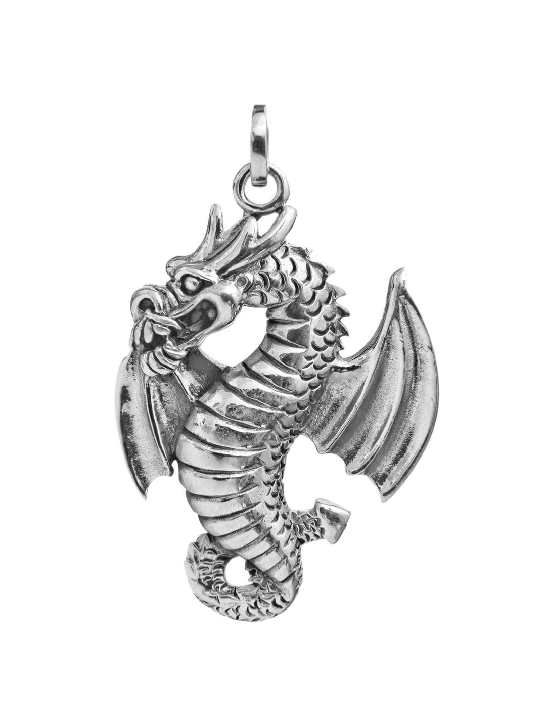 Exotic India Sterling Silver Seahorse Pendant